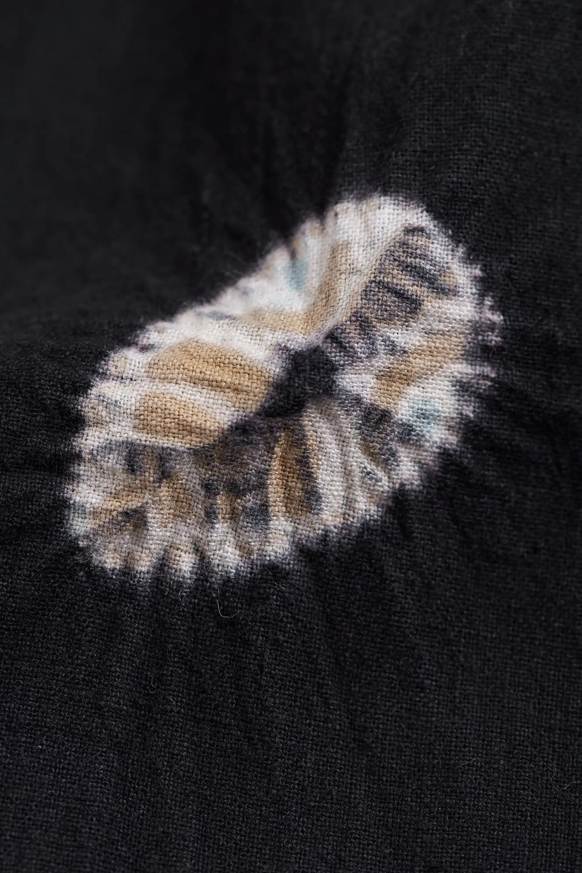 Black Macca Shirt with Shibori