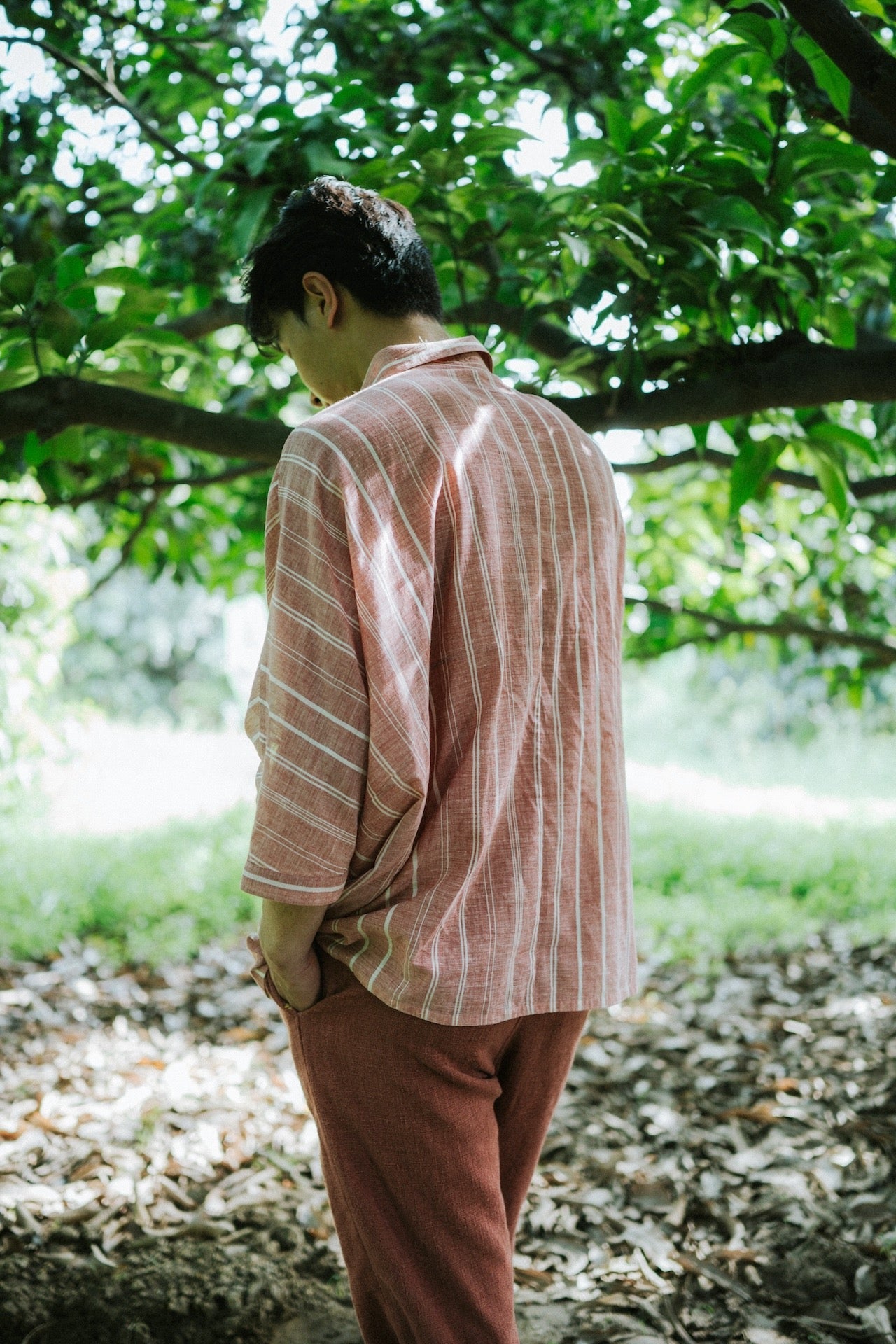 SOFT PINK YARN DYED SUMMER SHIRT