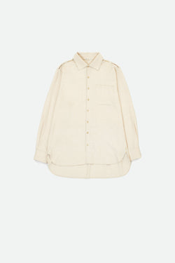 RELAXED FIT UNDYED COTTON SHIRT