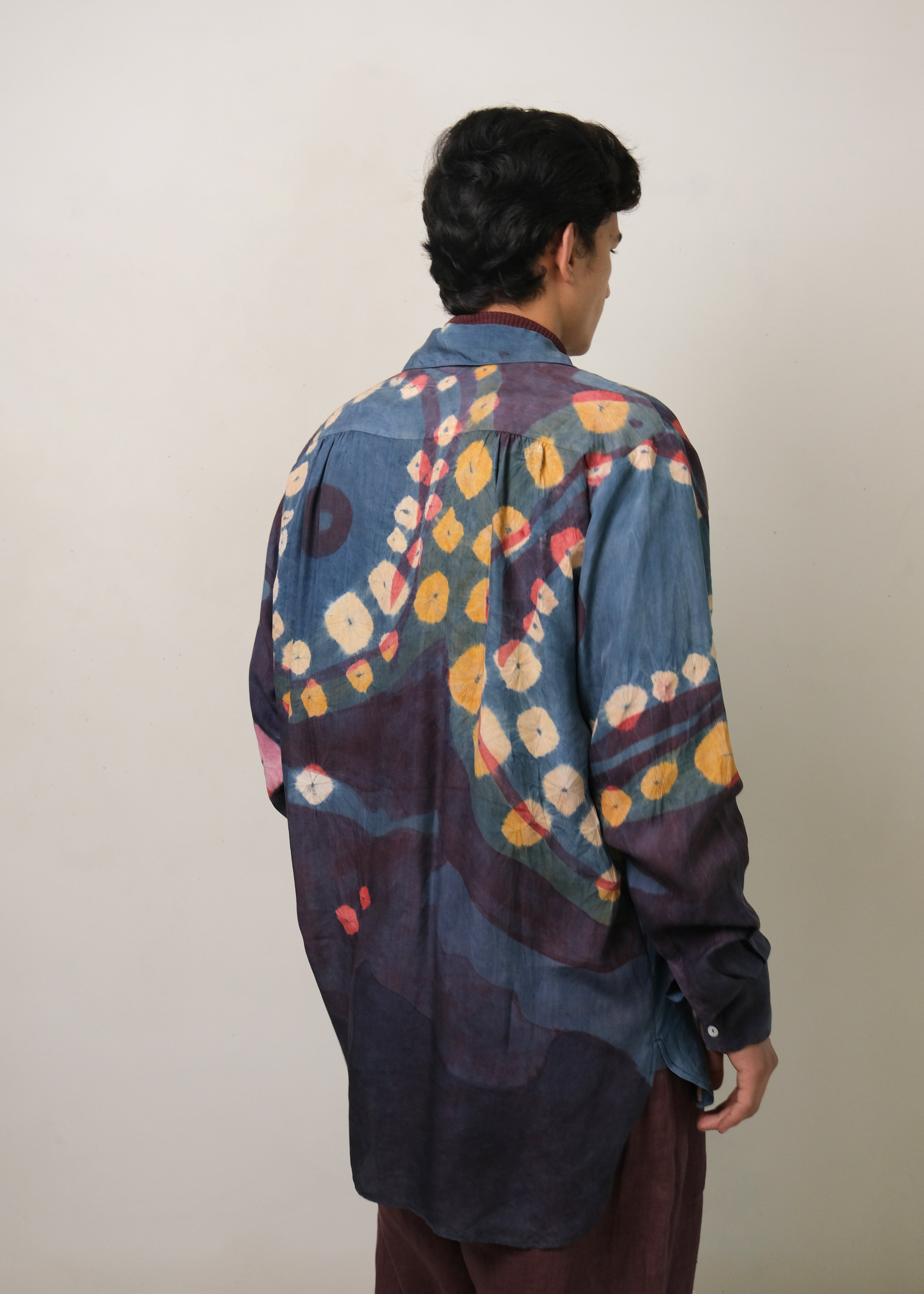 HANDPAINTED SHIRT WITH BANDHANI