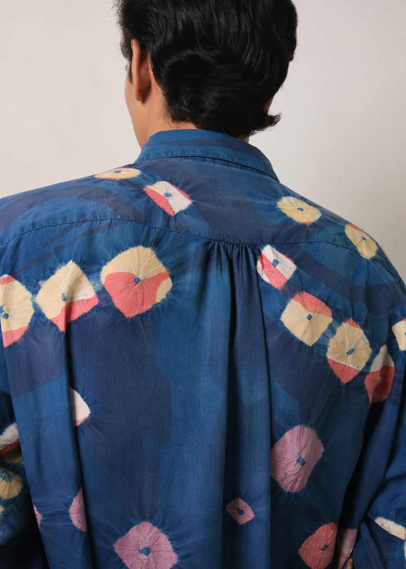 HANDPAINTED SHIRT WITH BANDHANI