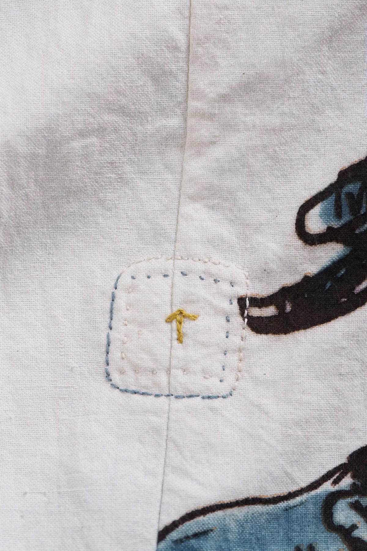Handpainted Brelove Shirt in Ecru
