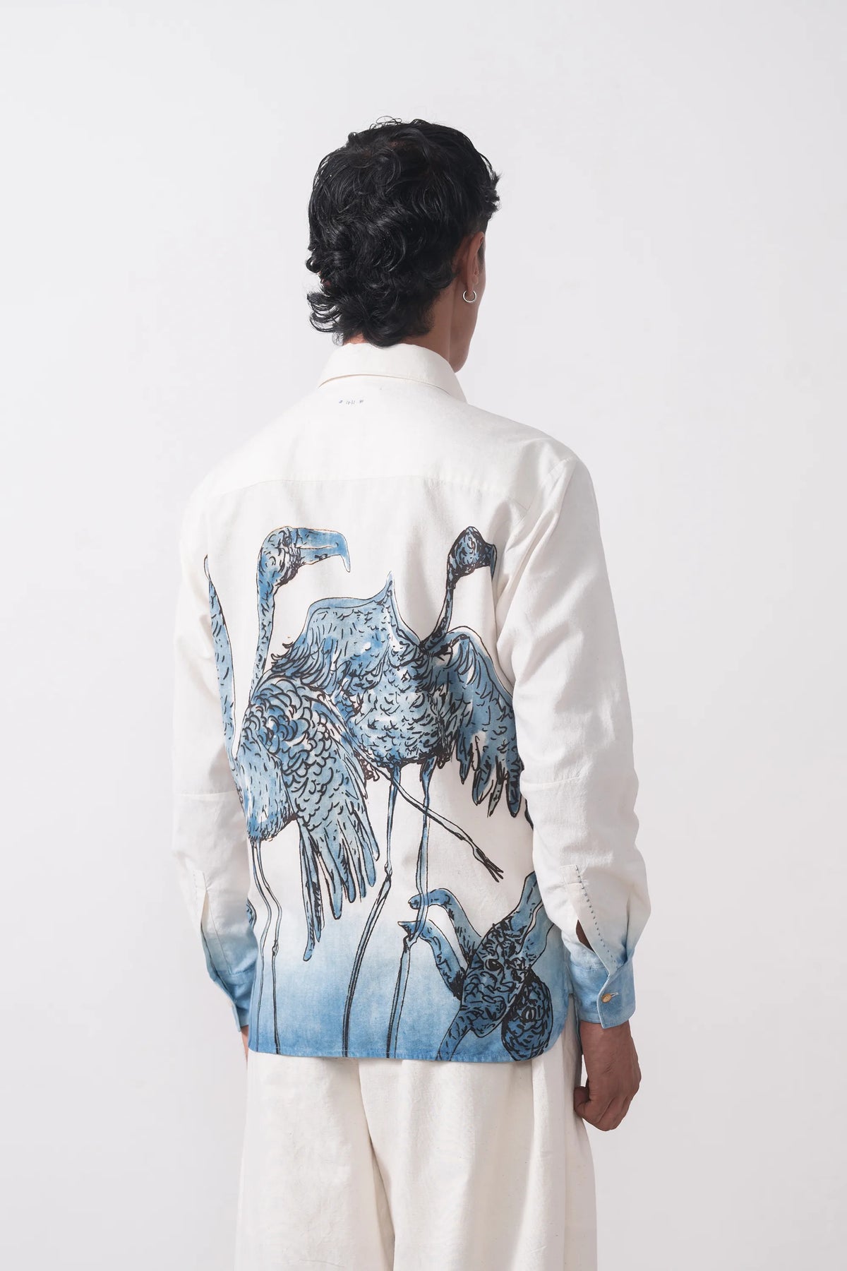 Handpainted Brelove Shirt in Ecru