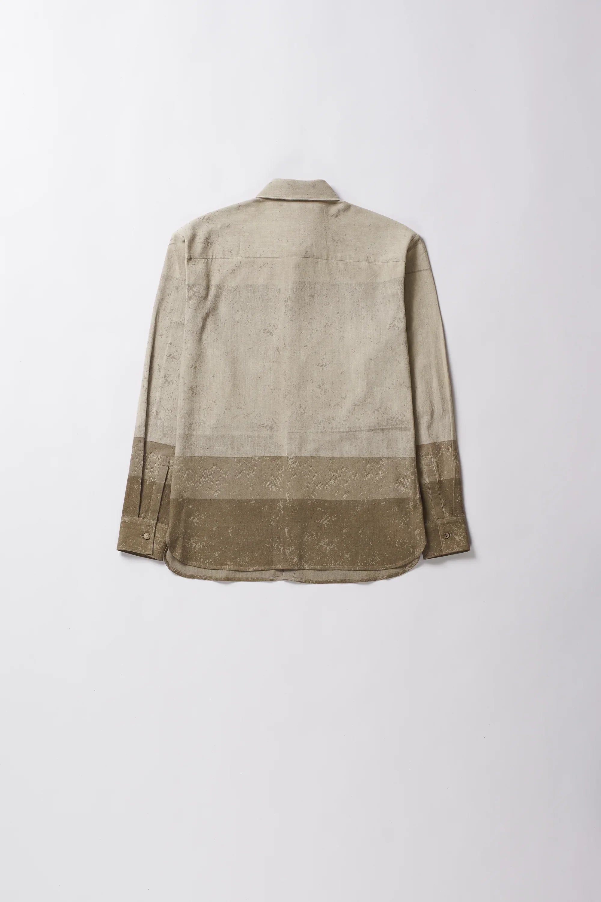 Back image of smoke cotton shirt