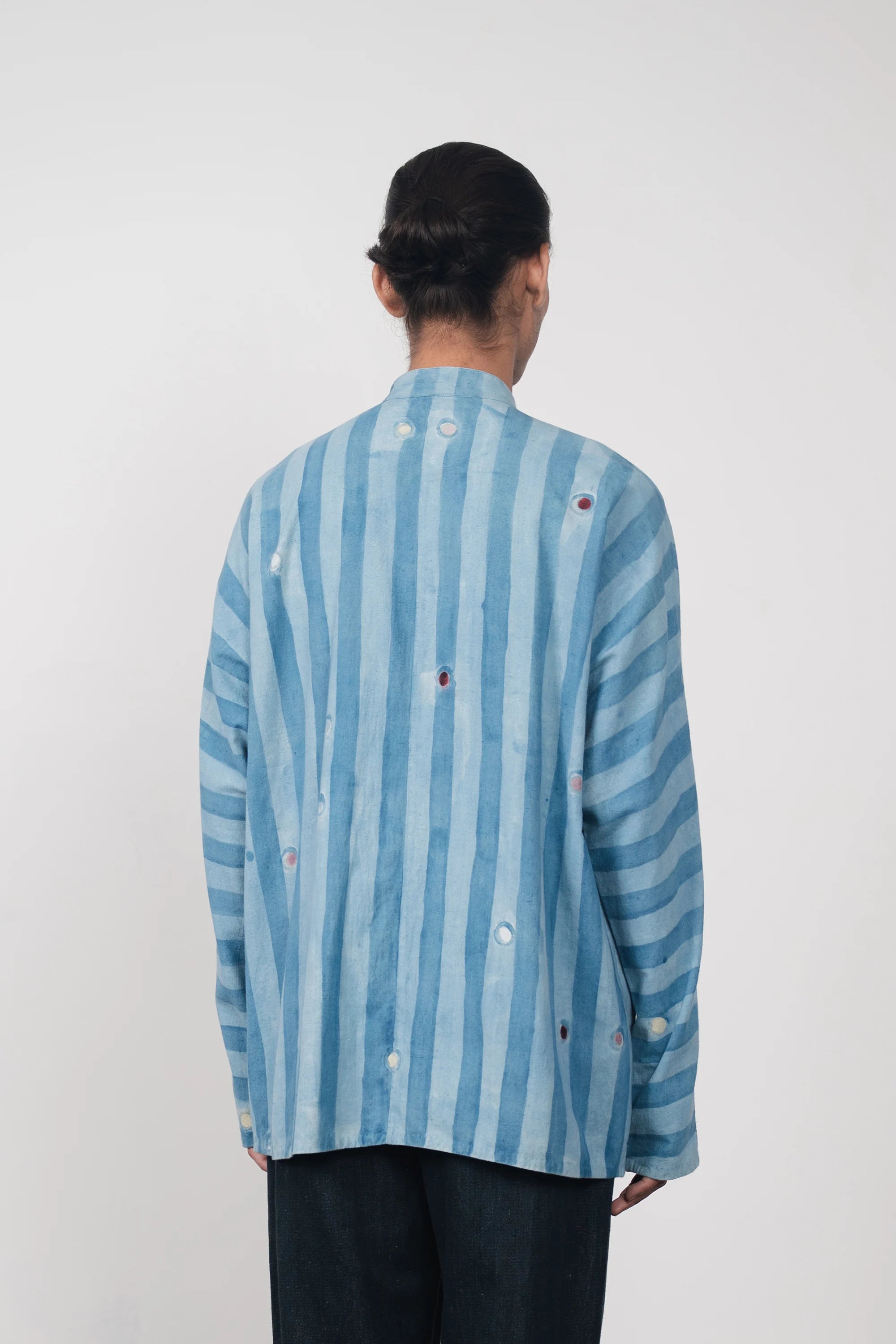 Light Indigo Kimono Sleeve Shirt