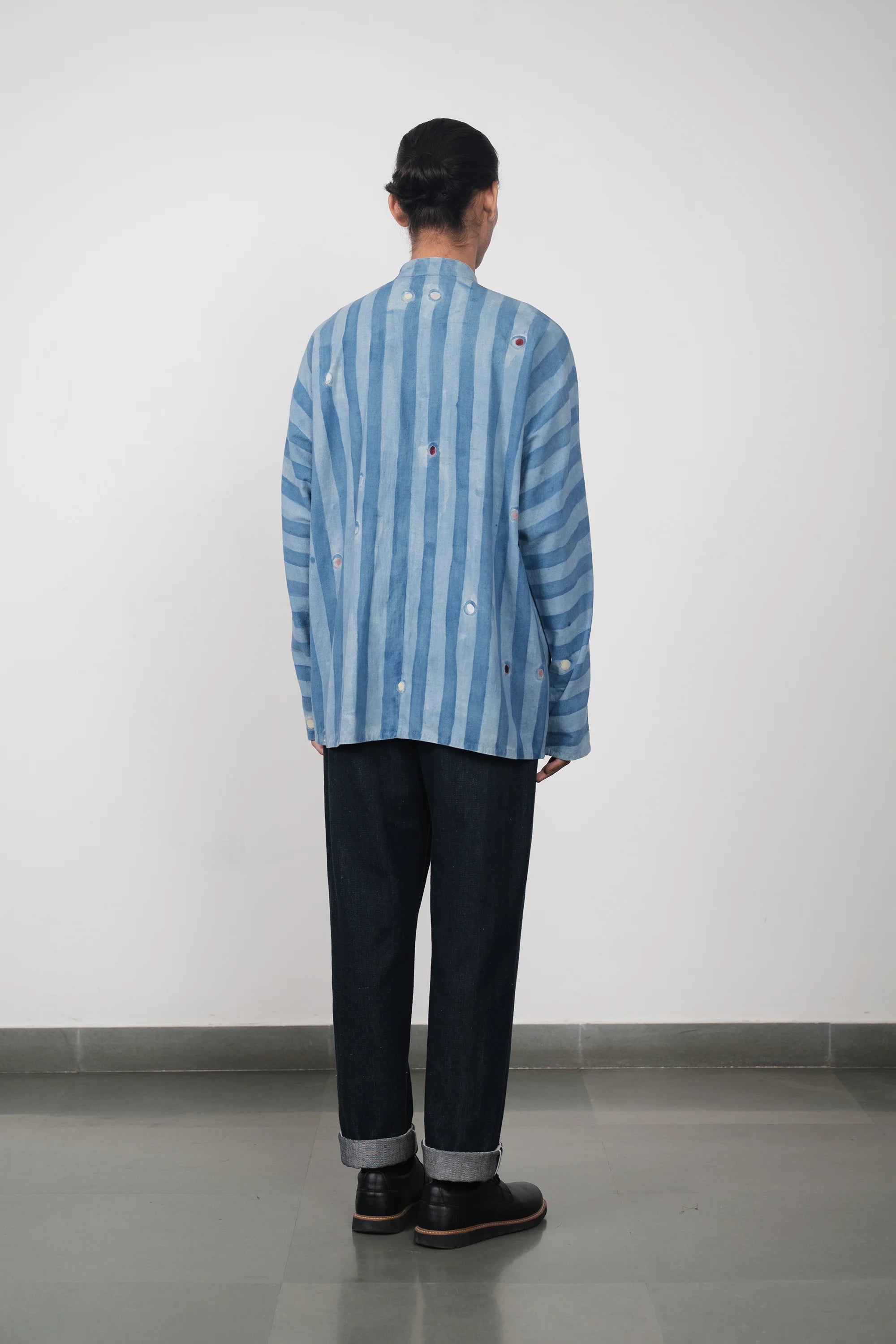 Light Indigo Kimono Sleeve Shirt