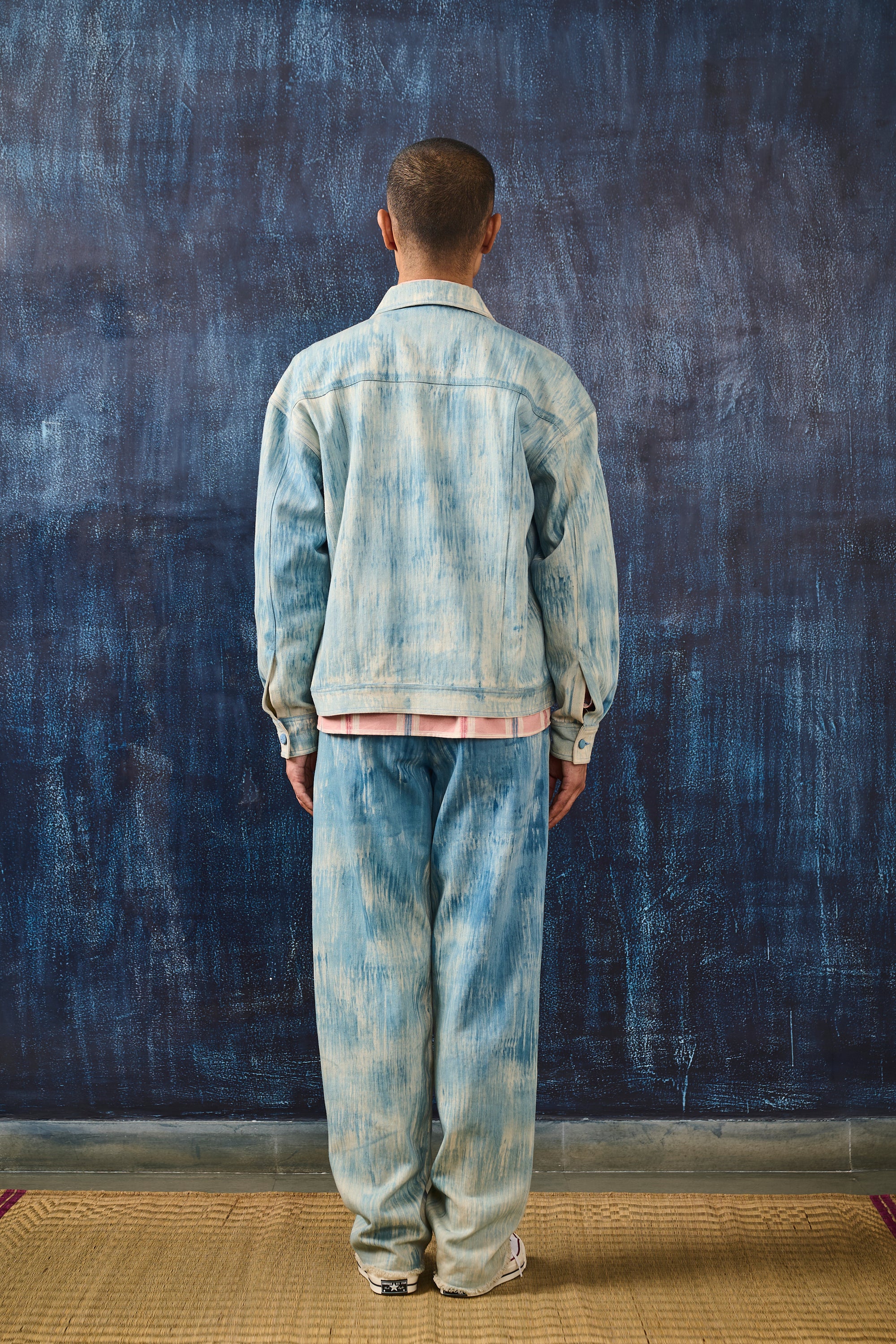 HAND-BRUSHED INDIGO JACKET