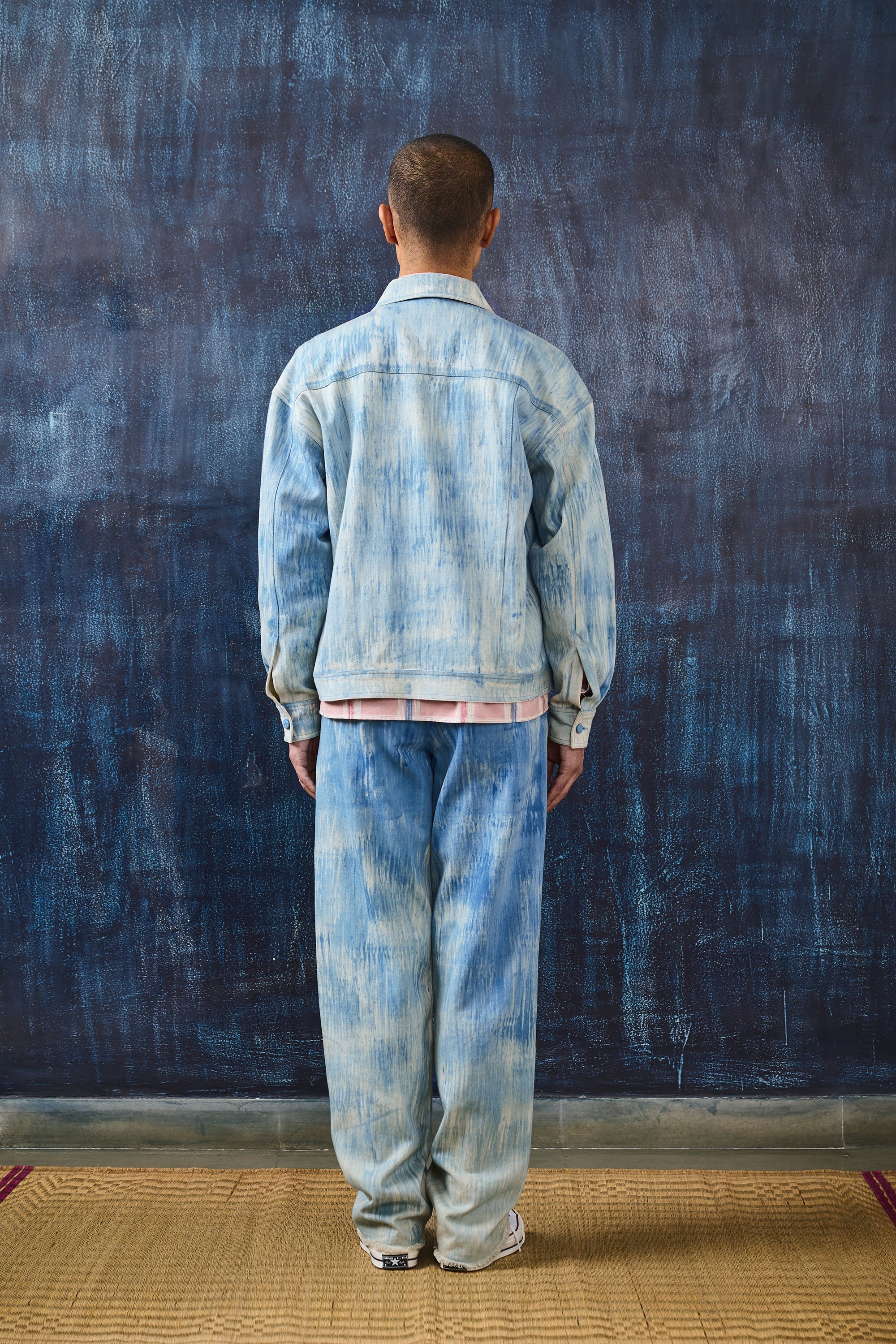 HAND-BRUSHED INDIGO JACKET