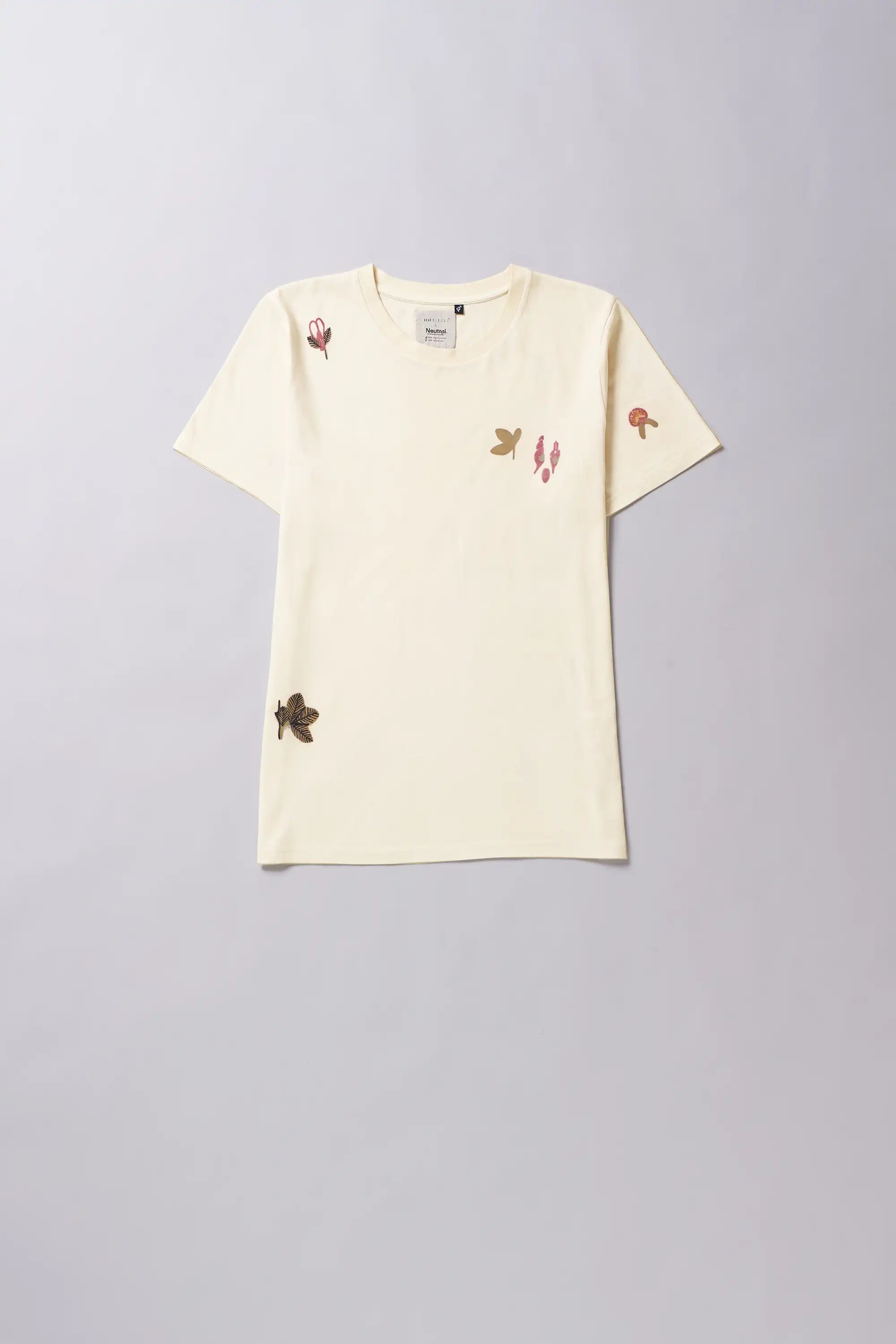 Ecru cotton t-shirt