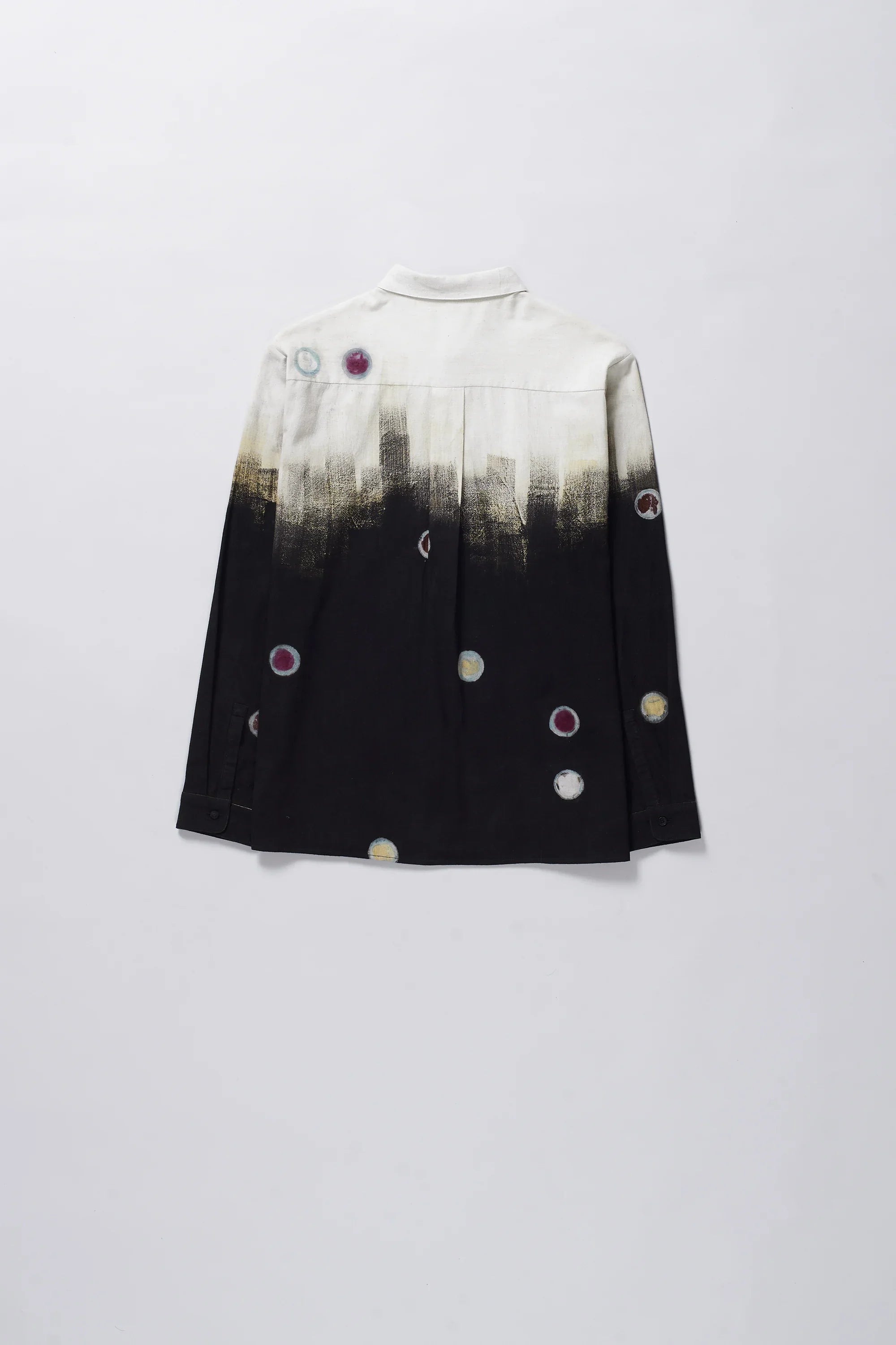 Cotton Shirt with Handpainted Brush Strokes
