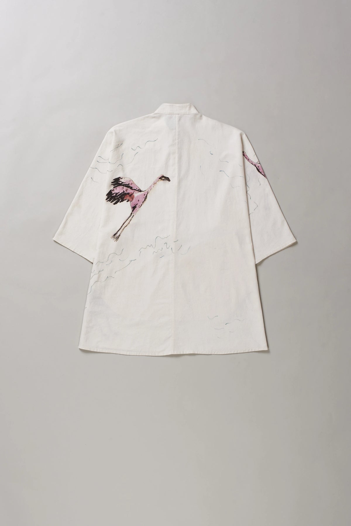 Handpainted Macca Shirt in Ecru