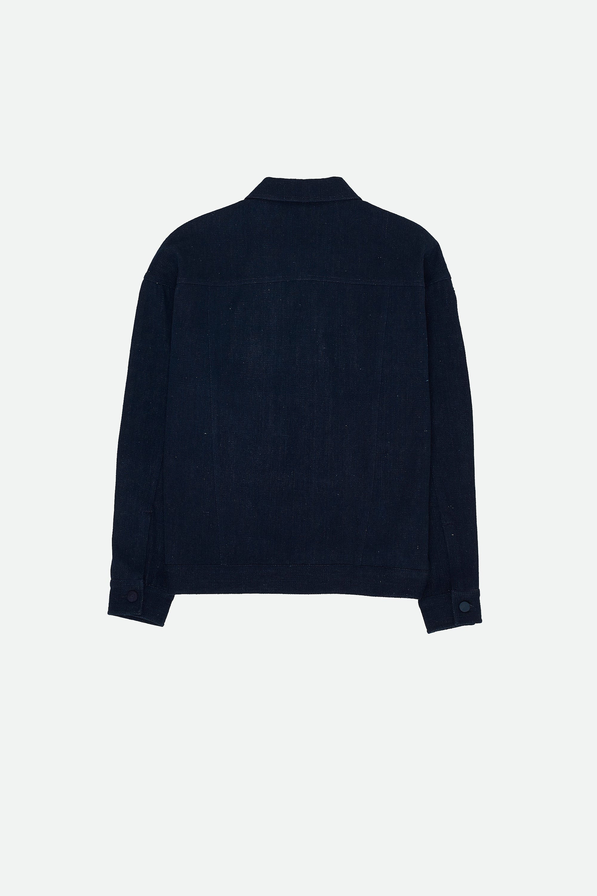 NATURAL INDIGO YARN DYED DENIM JACKET