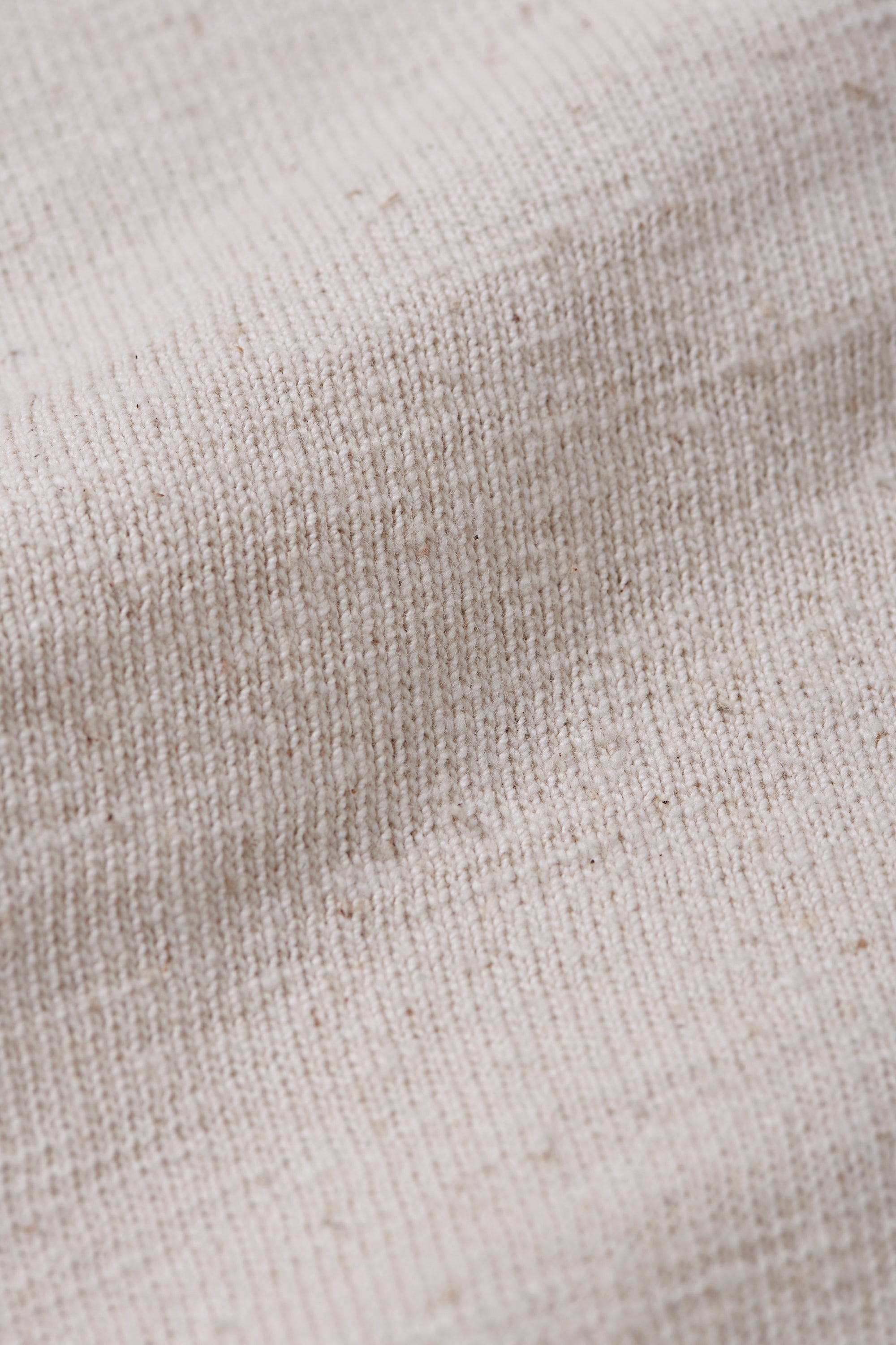 Unbleached Handspun Knit Half Sleeve T-Shirt