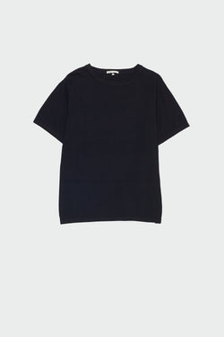 BLACK SOLID ORGANIC HEIRLOOM COTTON T-SHIRT