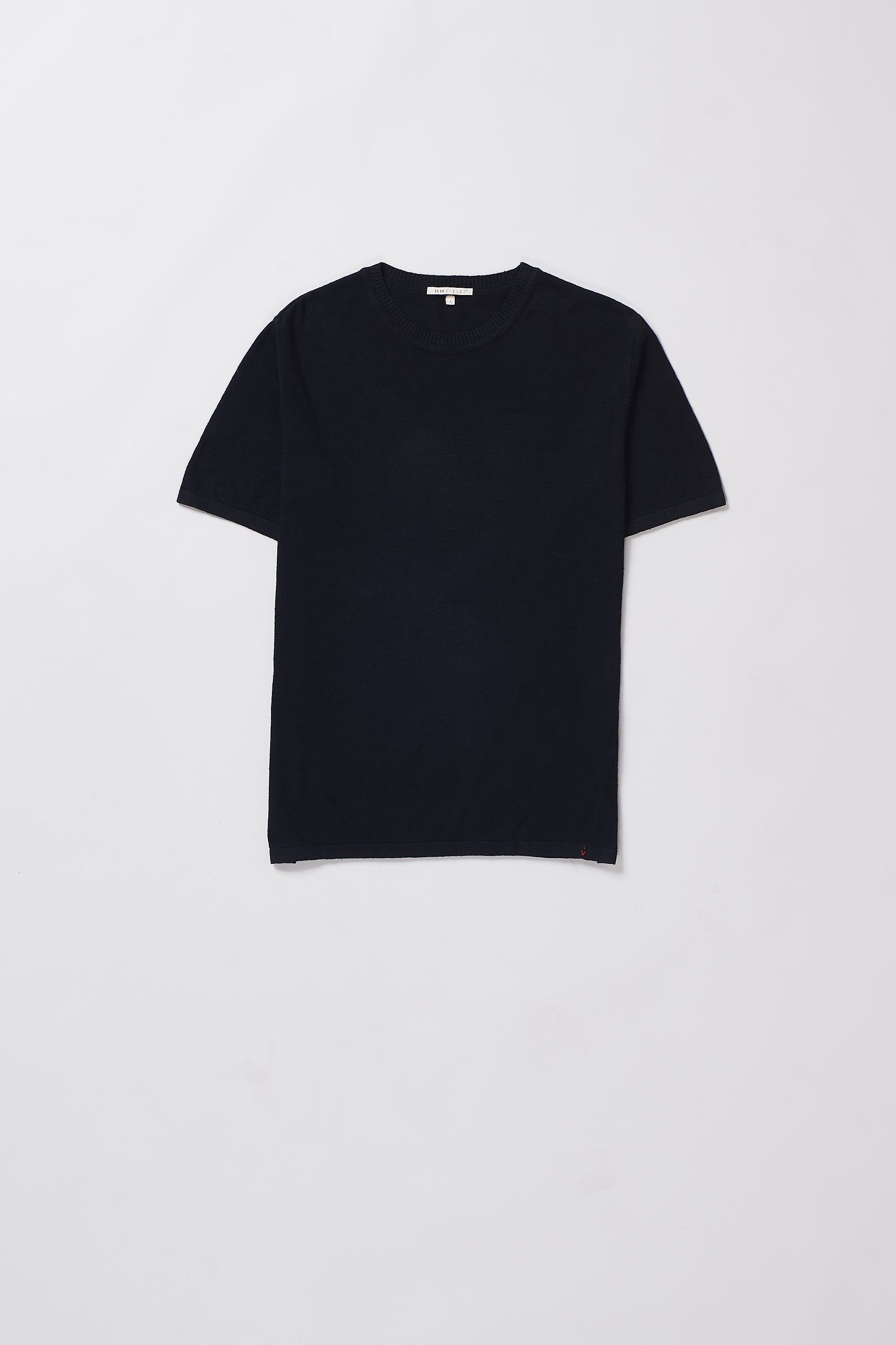 BLACK SOLID ORGANIC HEIRLOOM COTTON T-SHIRT