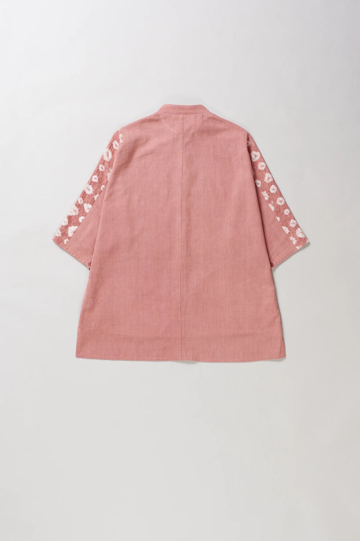 Relaxed Shibori Shirt in Chalk Pink