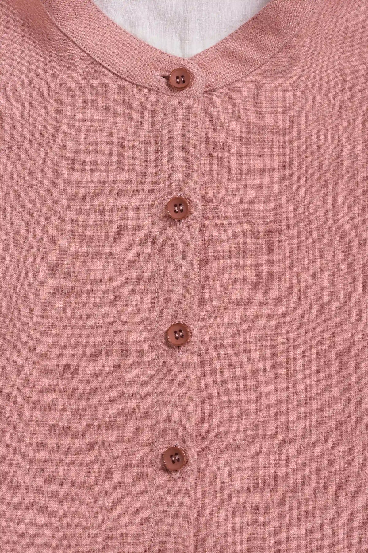 Relaxed Shibori Shirt in Chalk Pink
