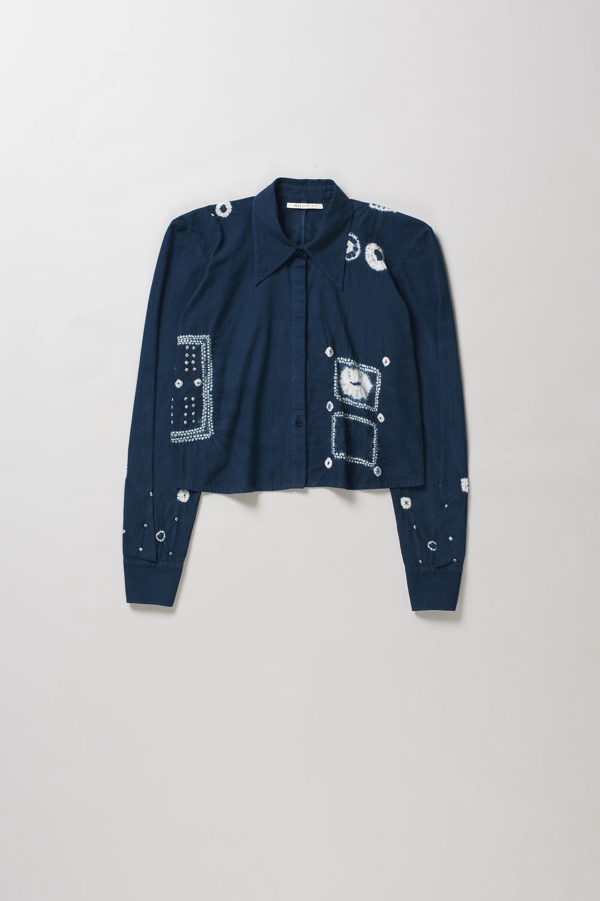 Boxy Shirt with Bandhani And Shibori