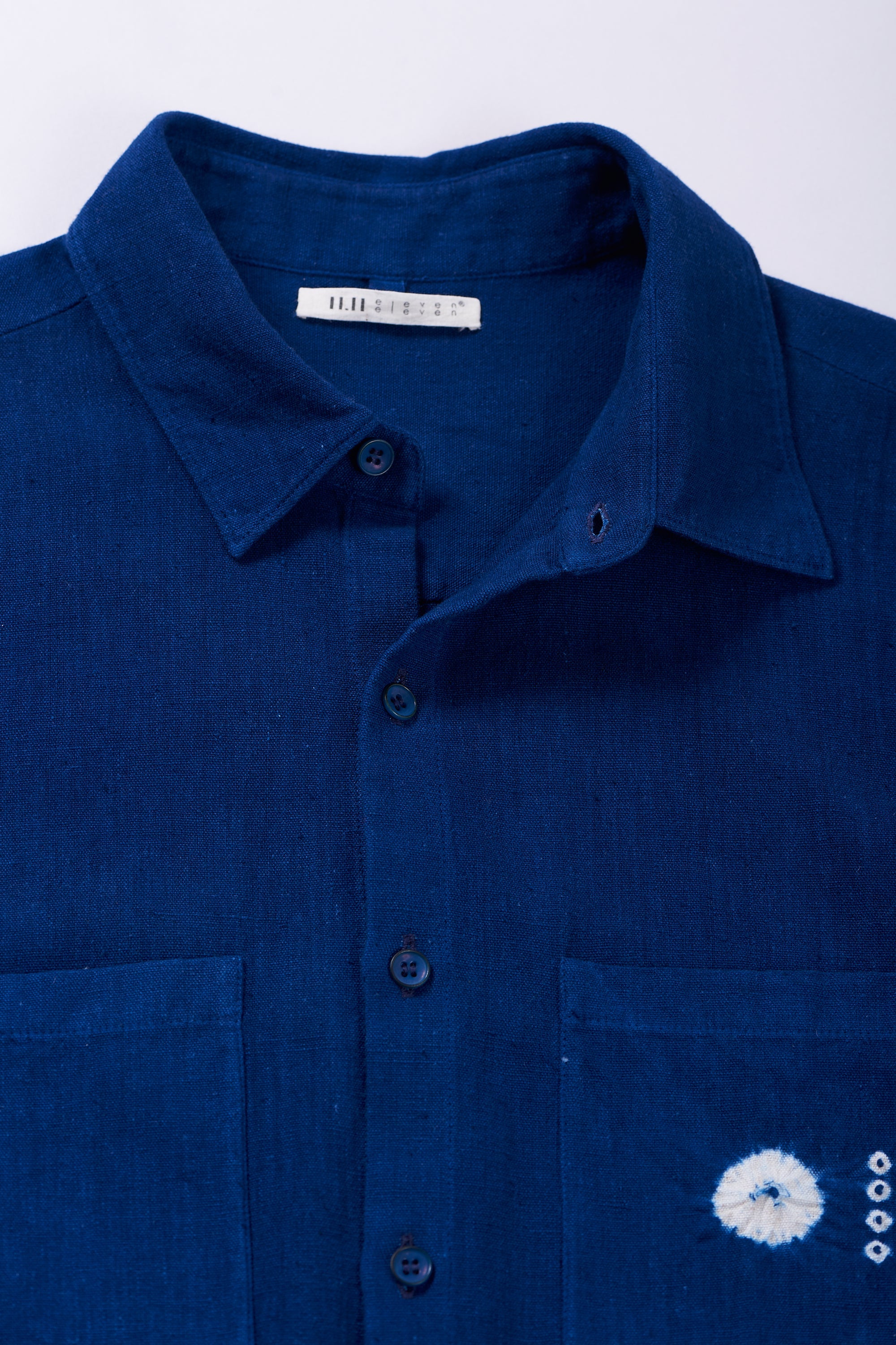 Medium Indigo Shibori Unisex Shirt