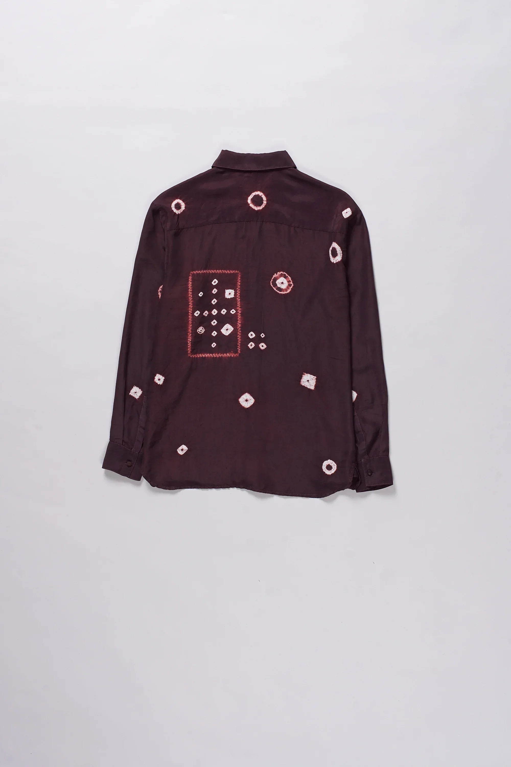 Relaxed Fit Silk Shibori Shirt