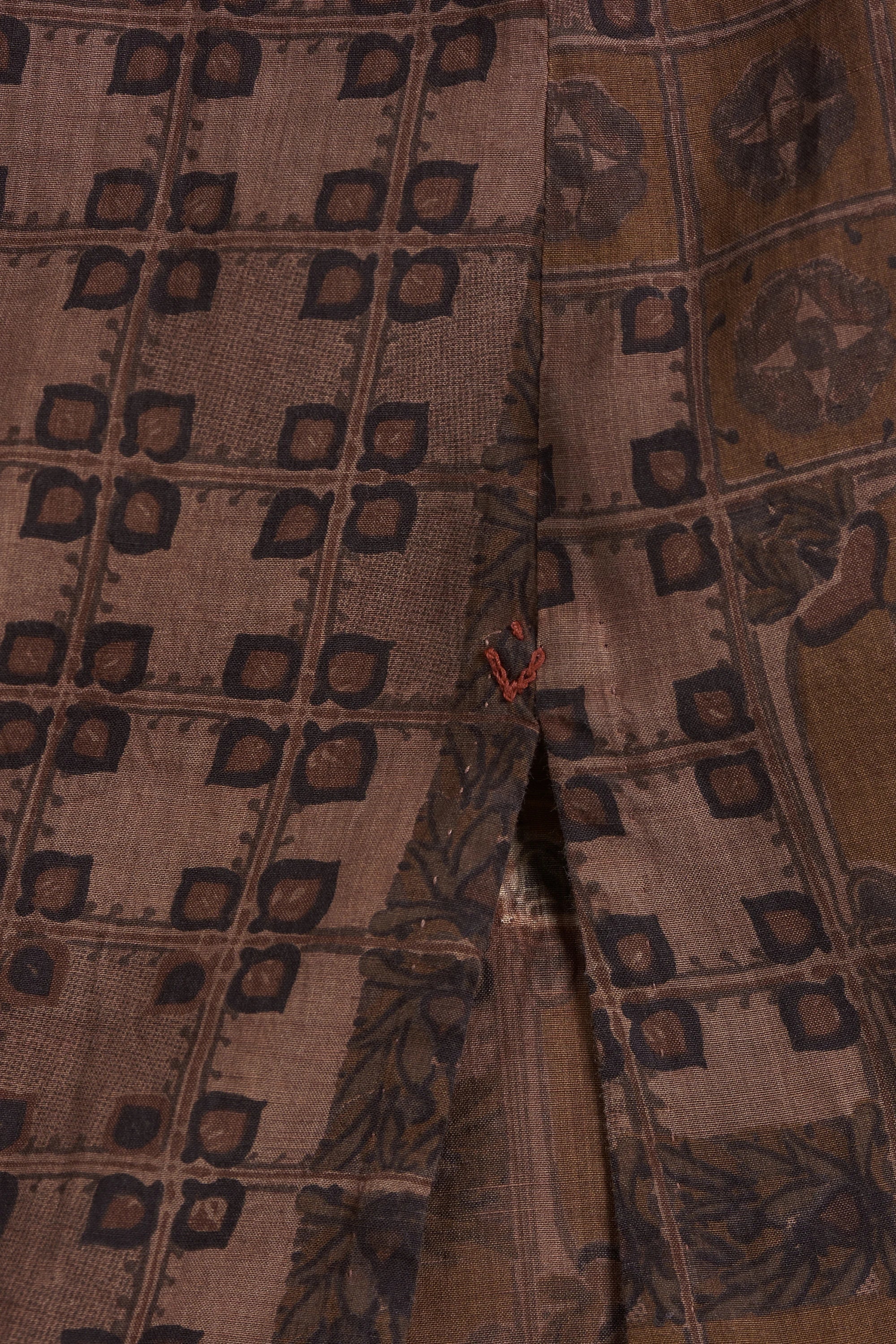 Chettinad Inspired Dress with Shibori