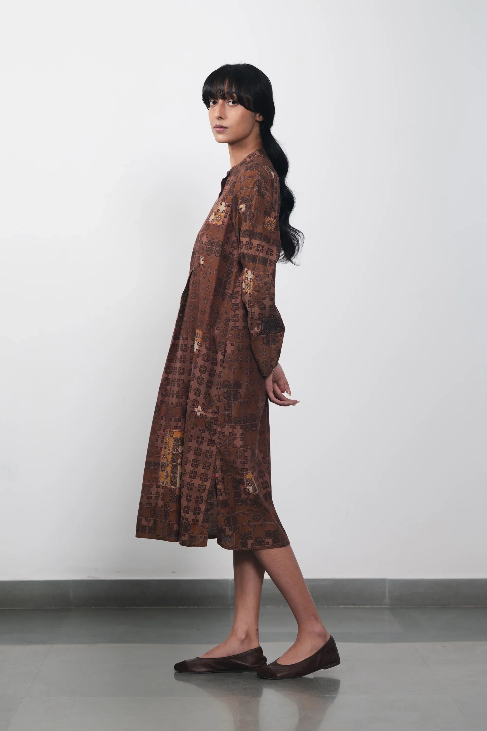 Chettinad Inspired Dress with Shibori