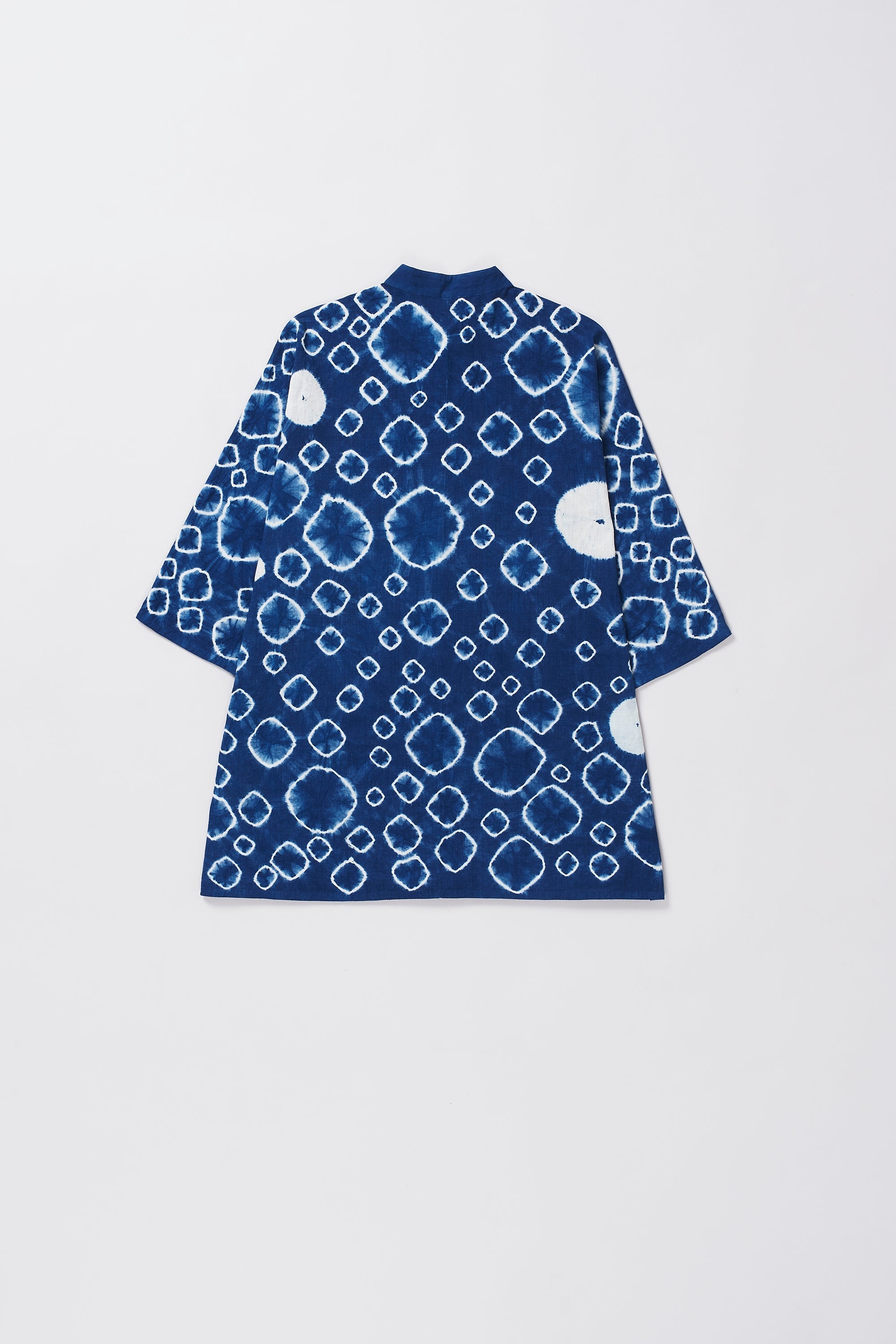 Shibori Kimono Half Sleeve Shirt