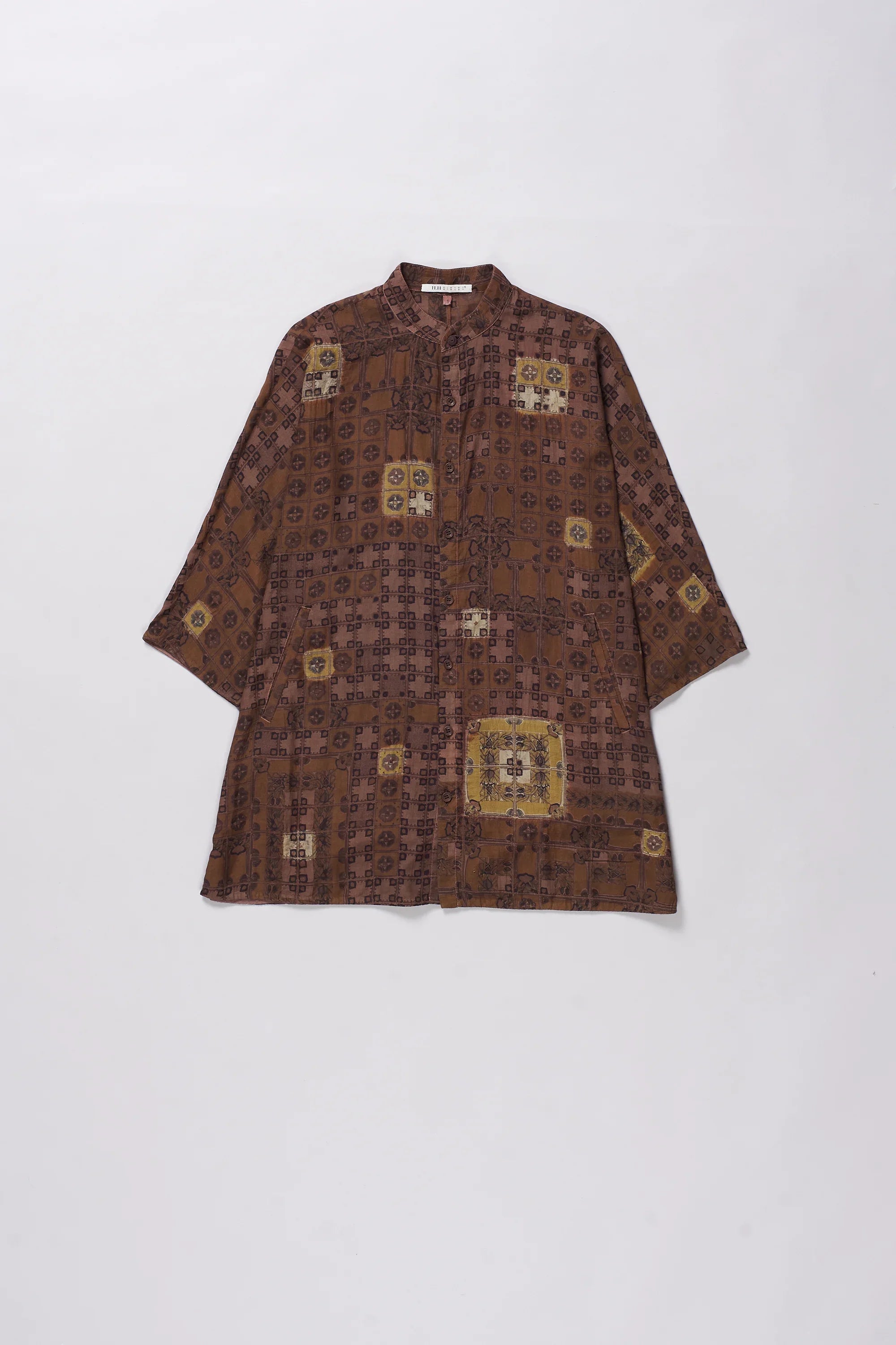Kimono Sleeve Burnt Umber Shirt