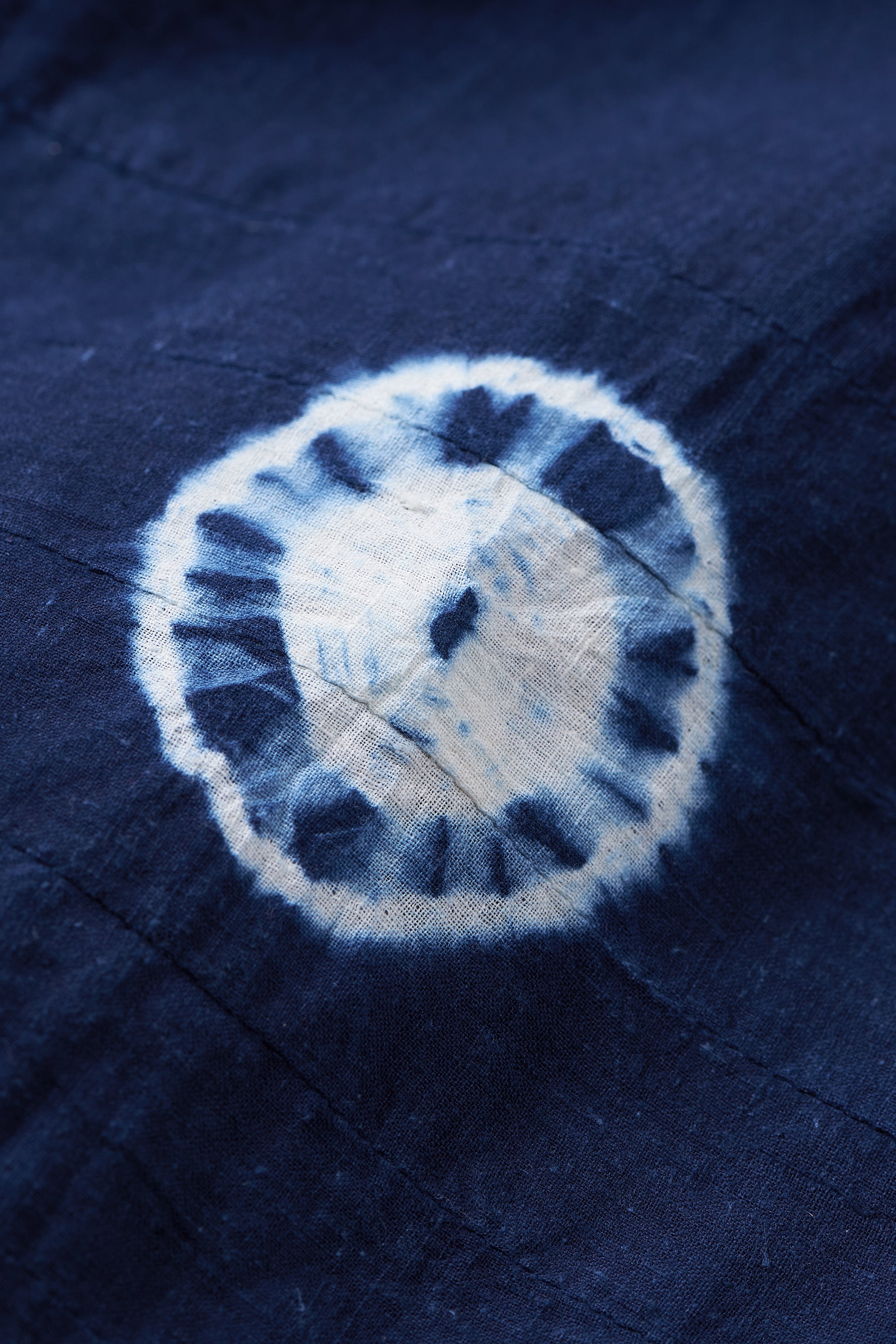 Indigo Cotton Shibori Top