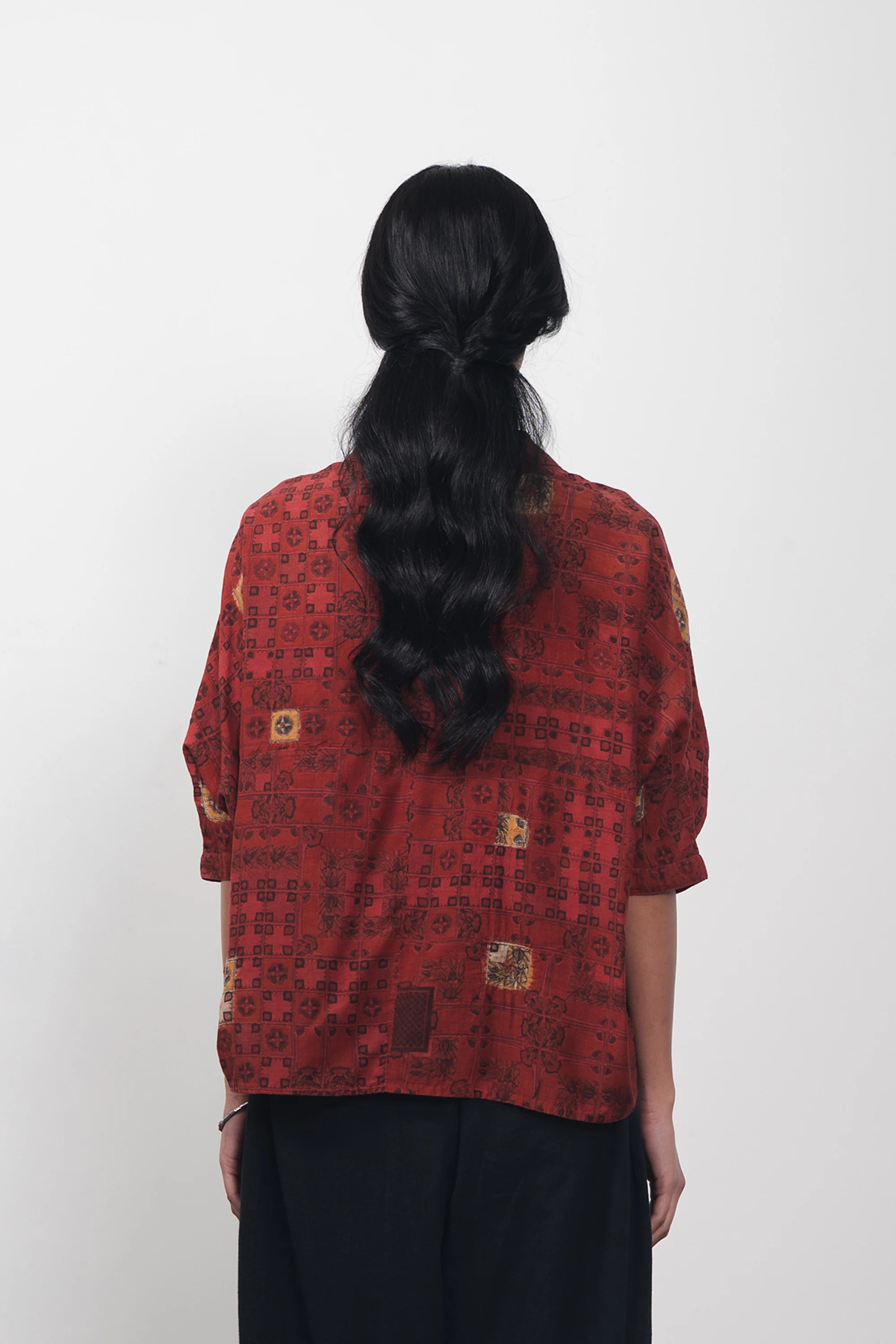 Chettinad Inspired Shirt with Shibori