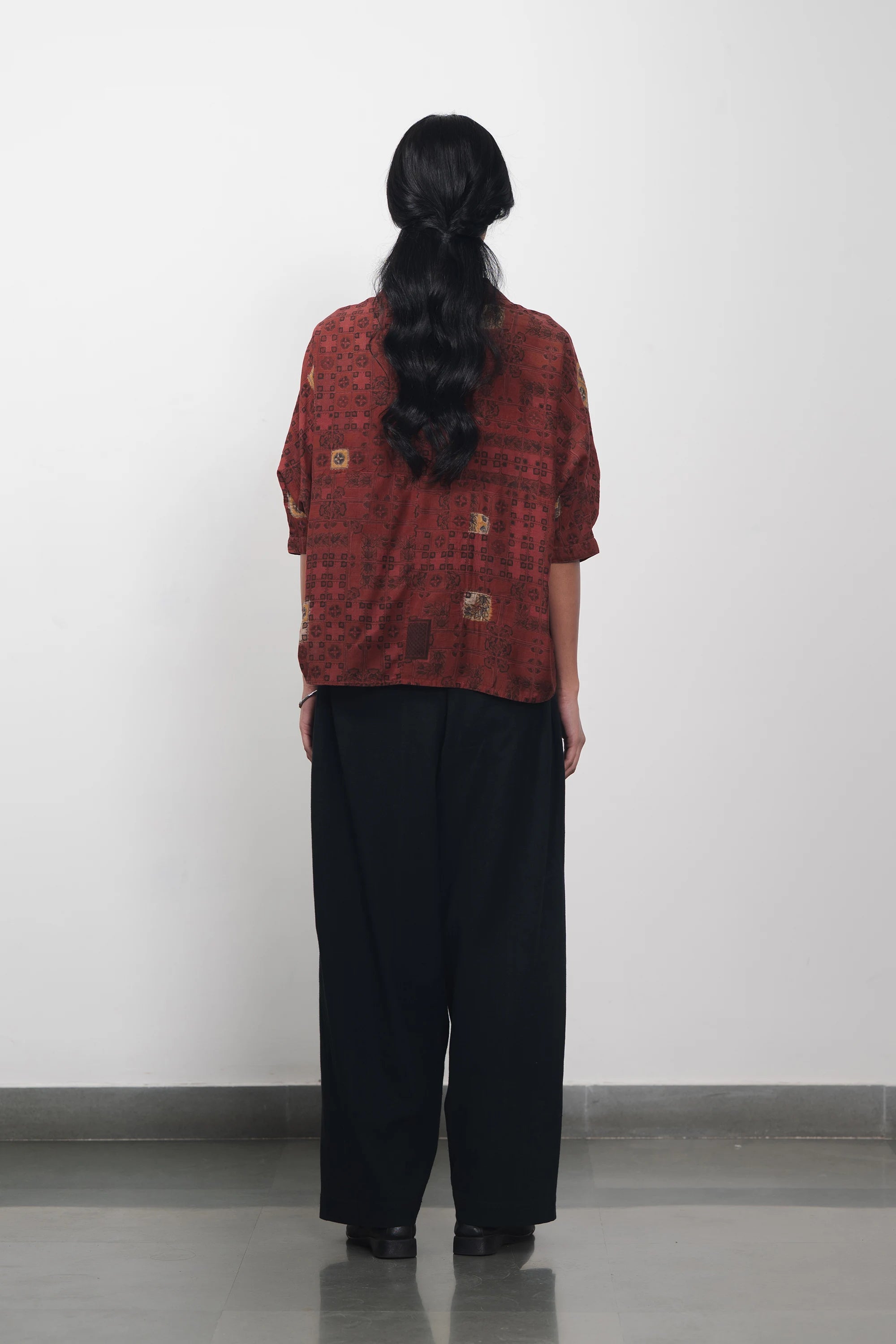 Chettinad Inspired Shirt with Shibori