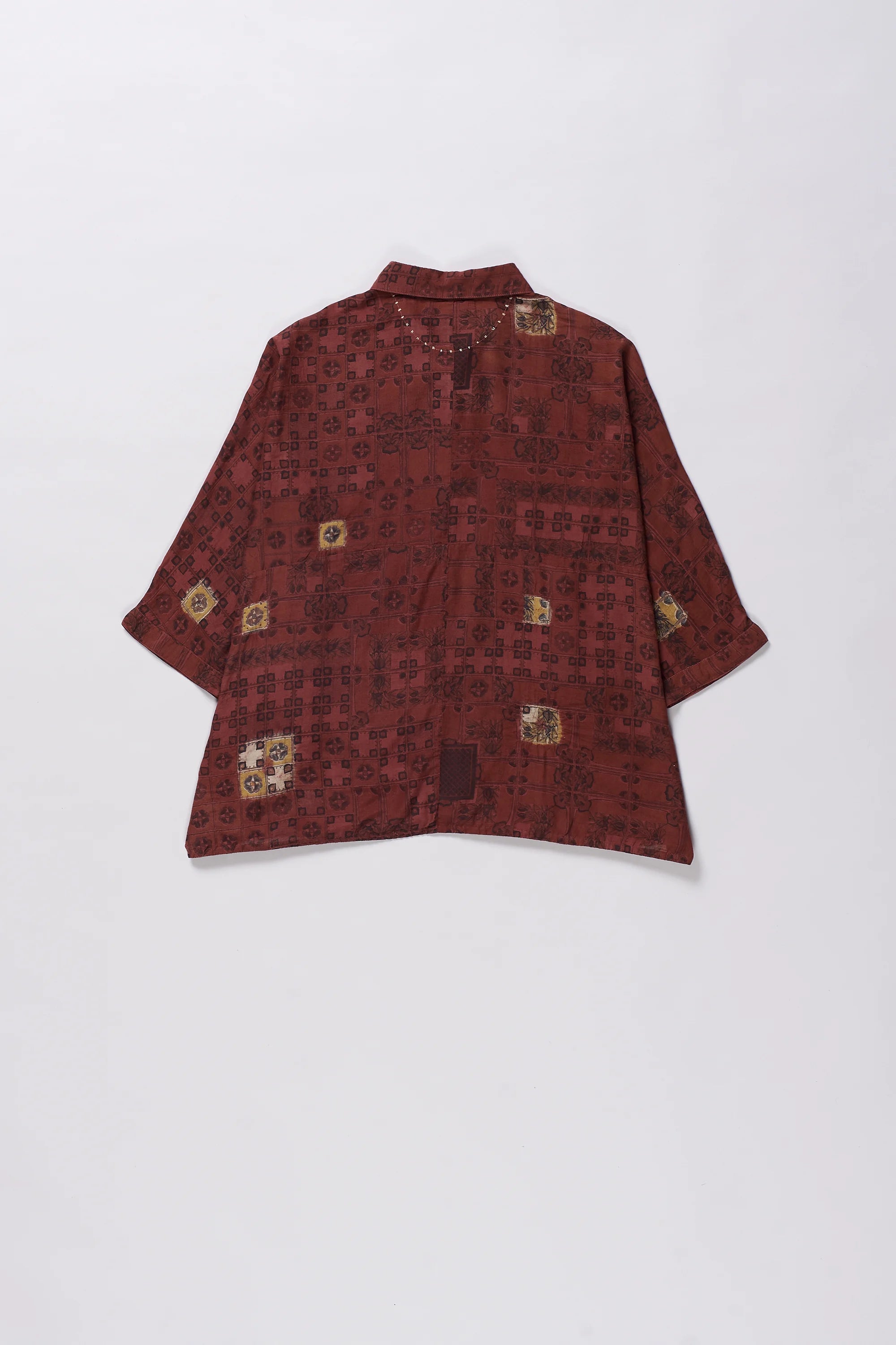 Chettinad Inspired Shirt with Shibori