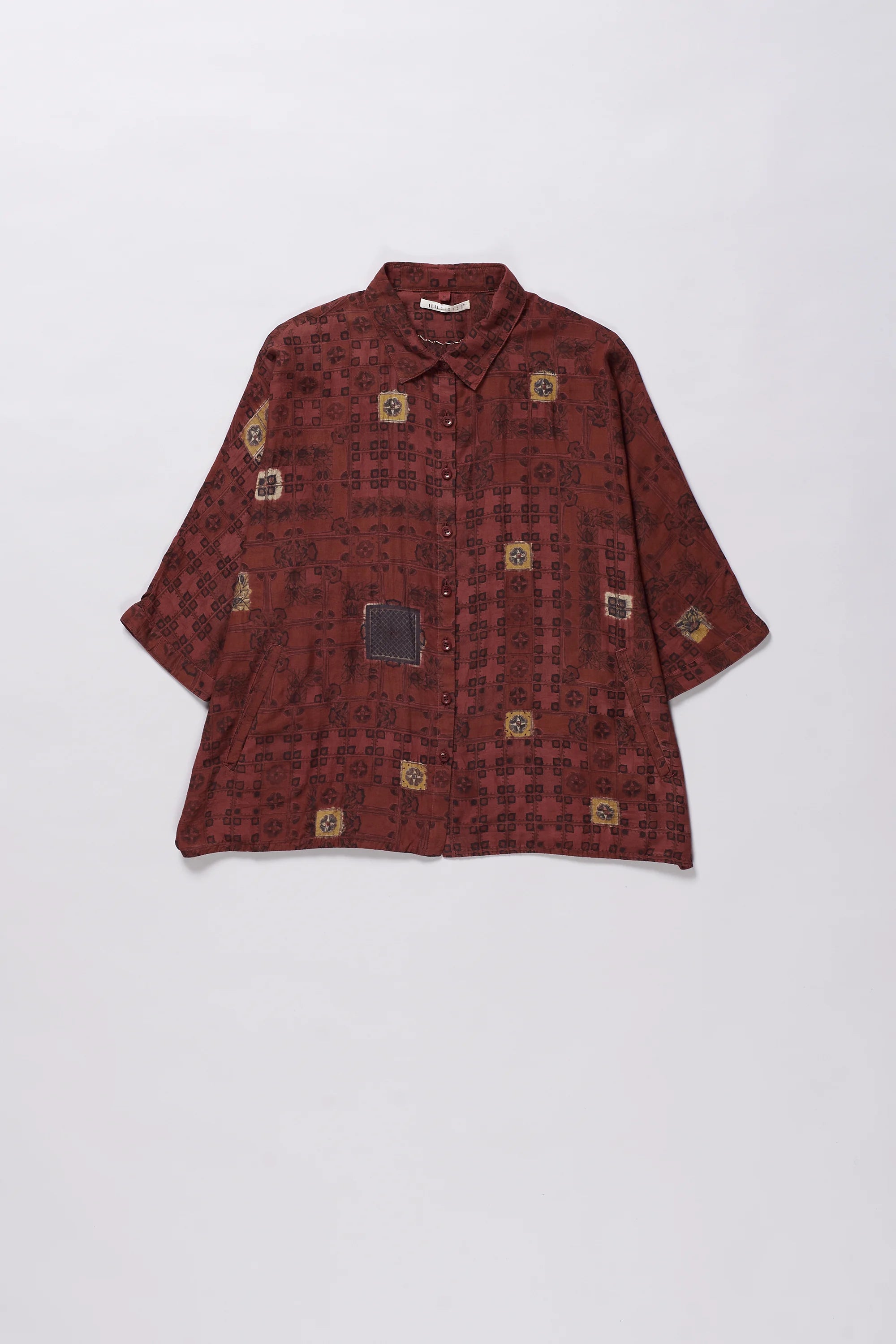 Chettinad Inspired Shirt with Shibori