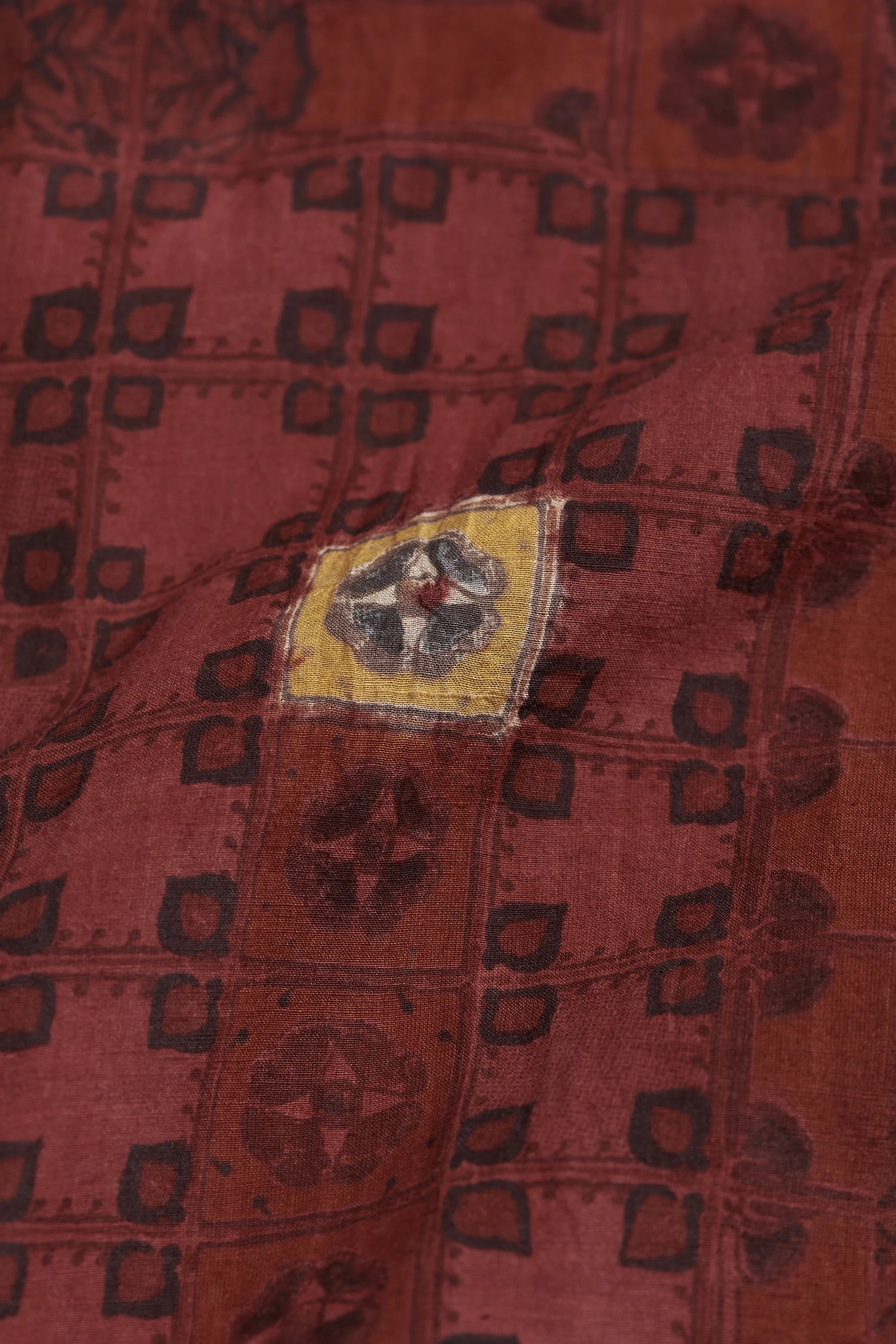Chettinad Inspired Shirt with Shibori