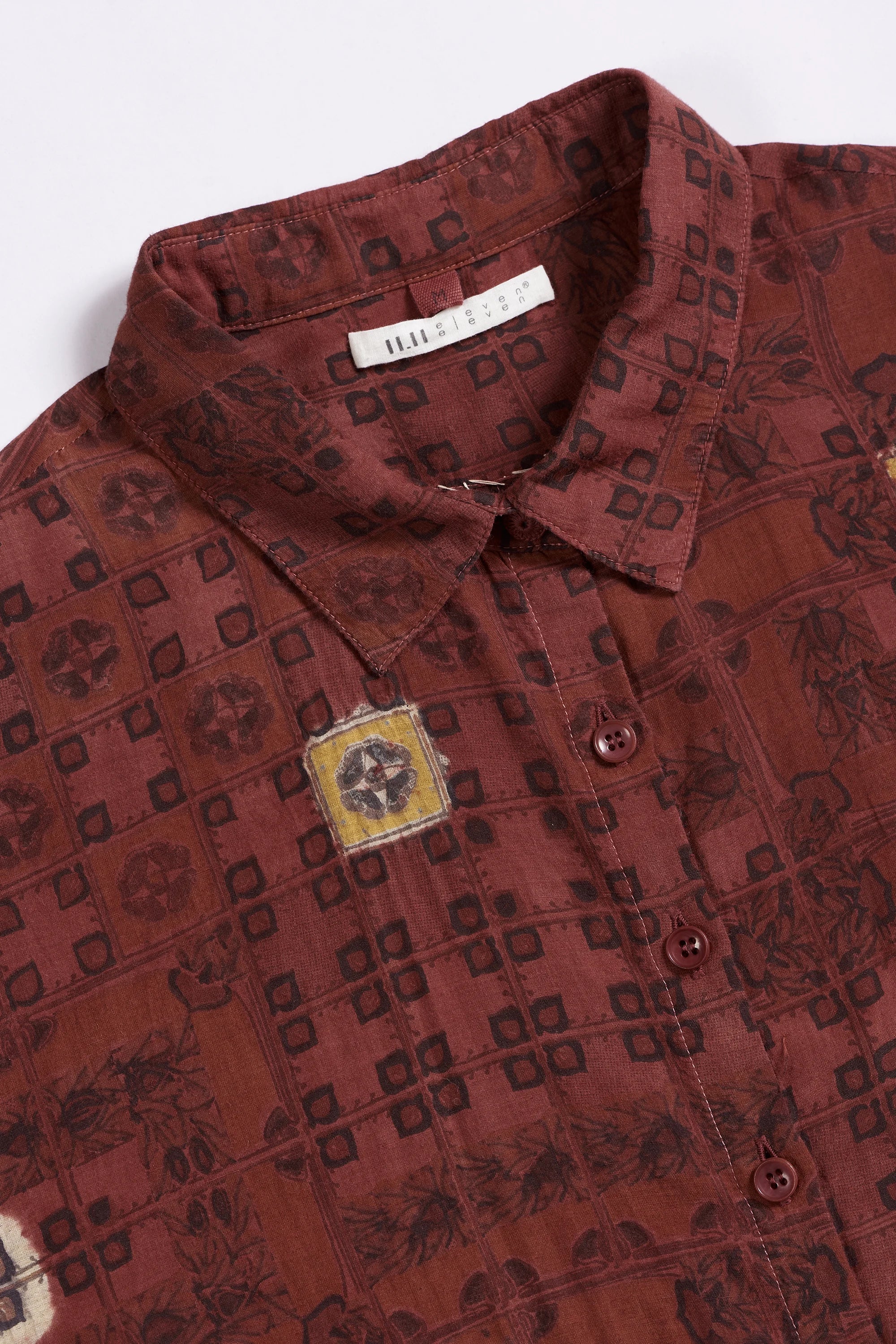 Chettinad Inspired Shirt with Shibori