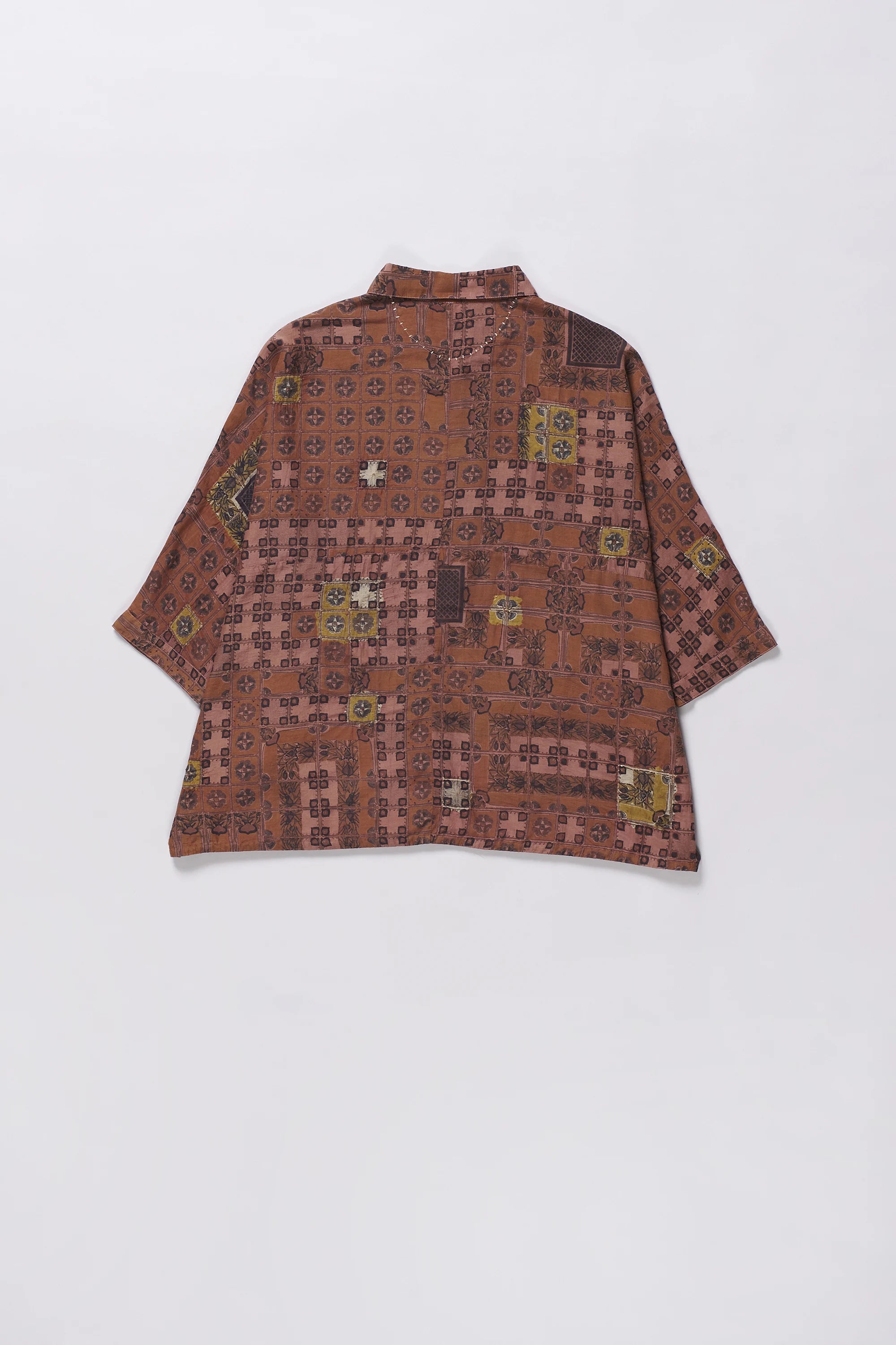 Chettinad Inspired Shirt in French Rose