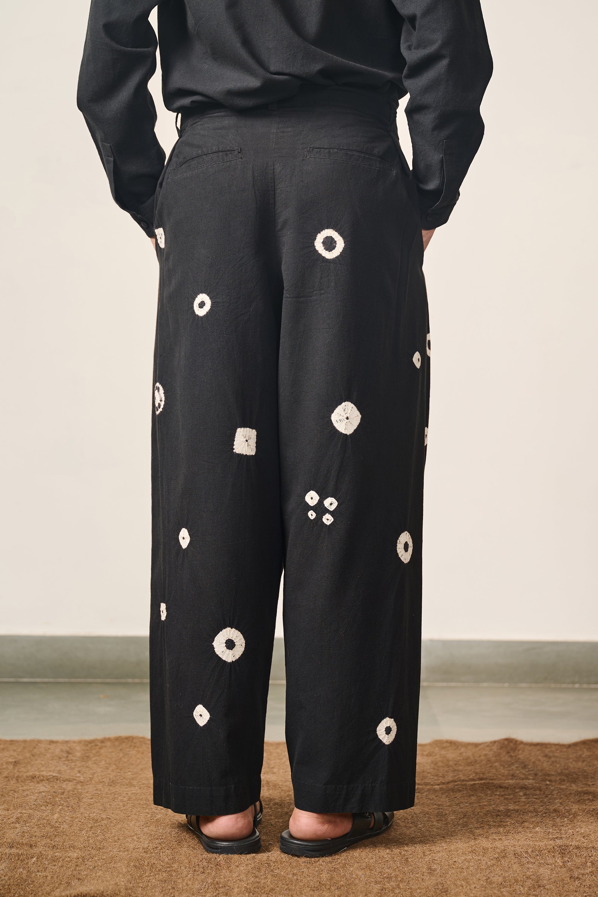 Shibori Pleated Trousers