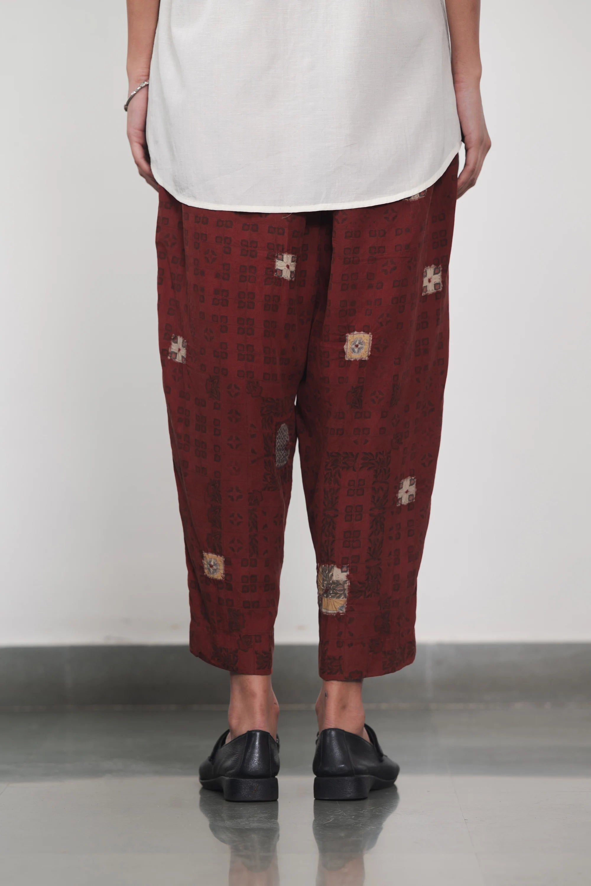 Chettinad Inspired Silk Shibori Pant