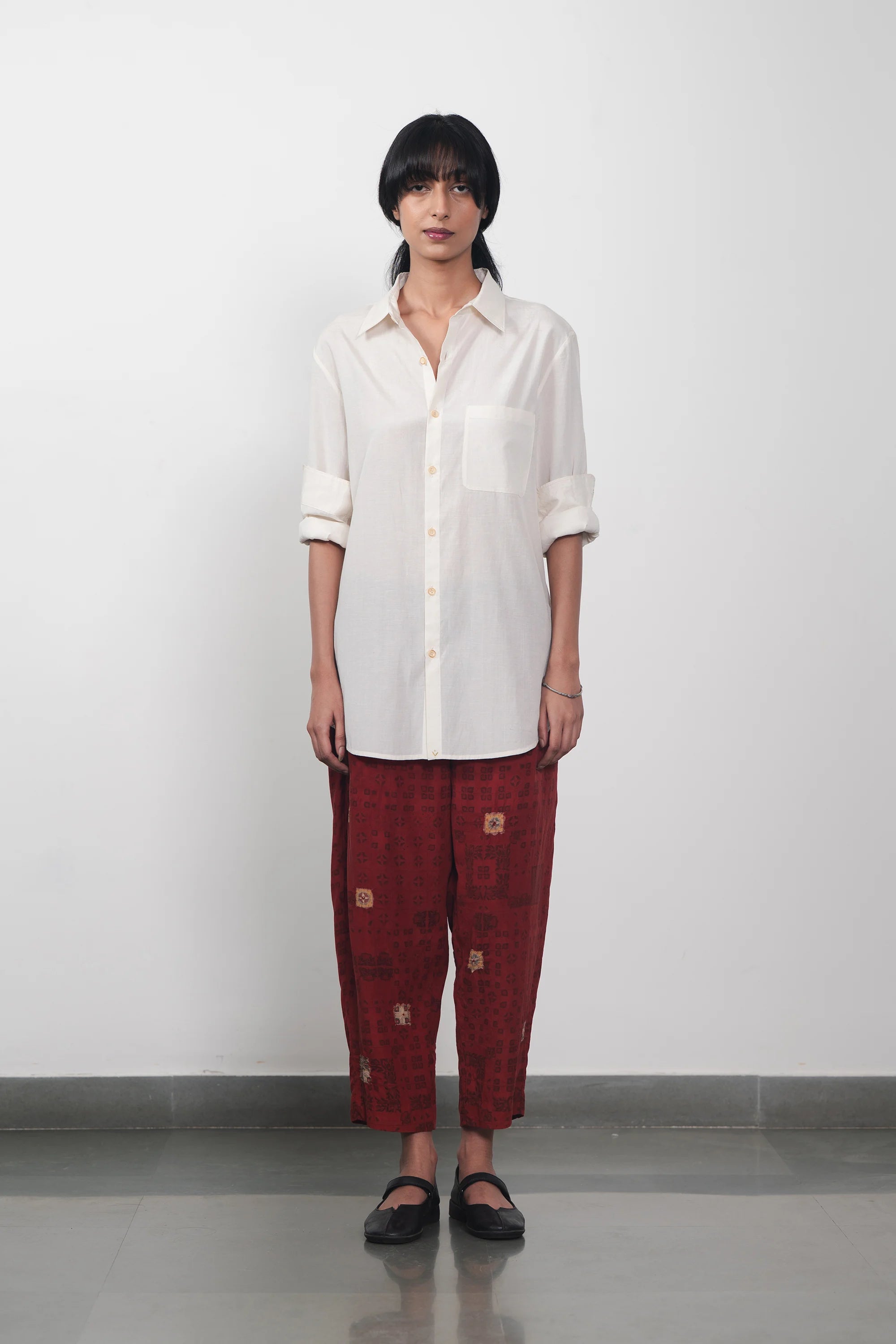 Chettinad Inspired Silk Shibori Pant