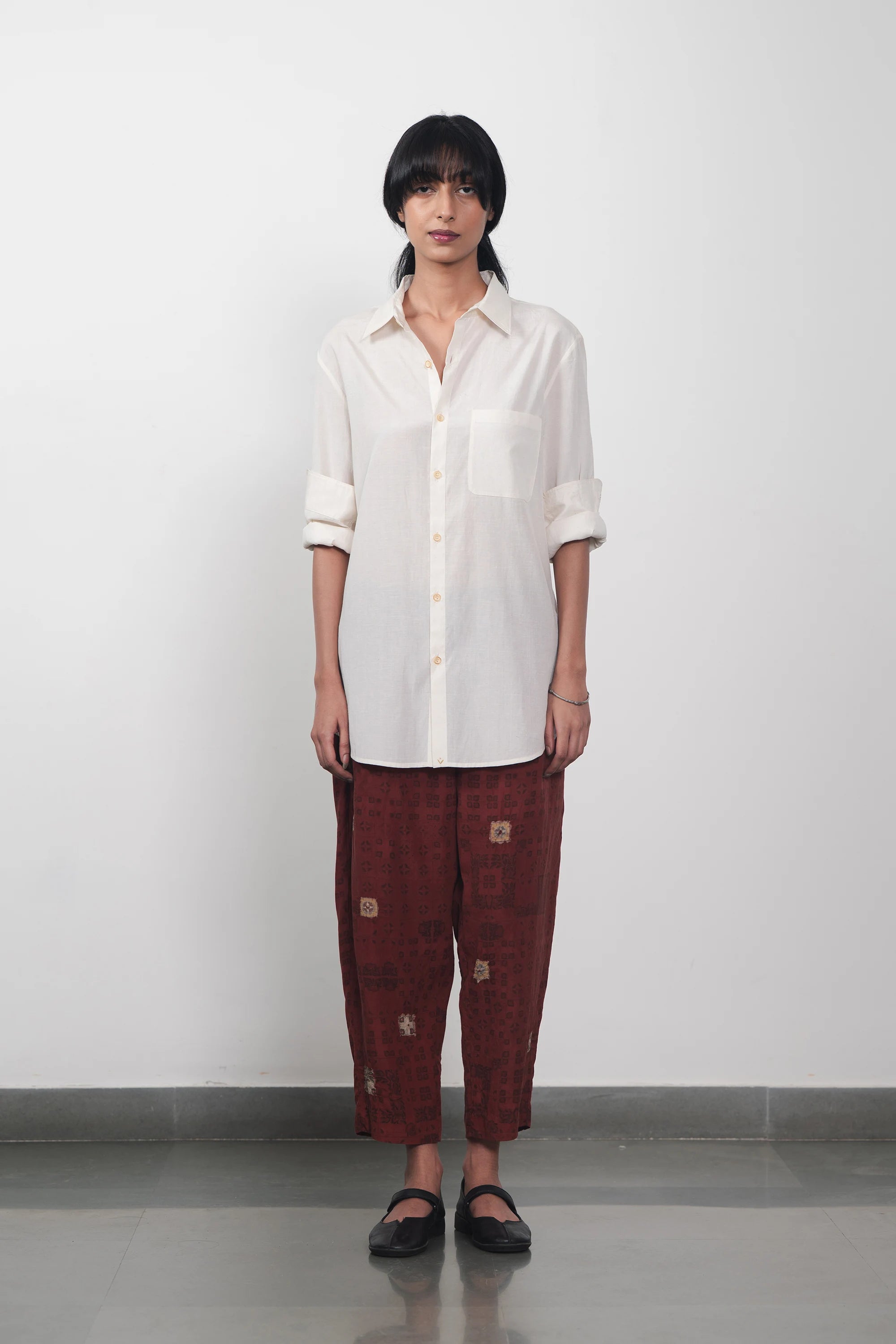 Chettinad Inspired Silk Shibori Pant