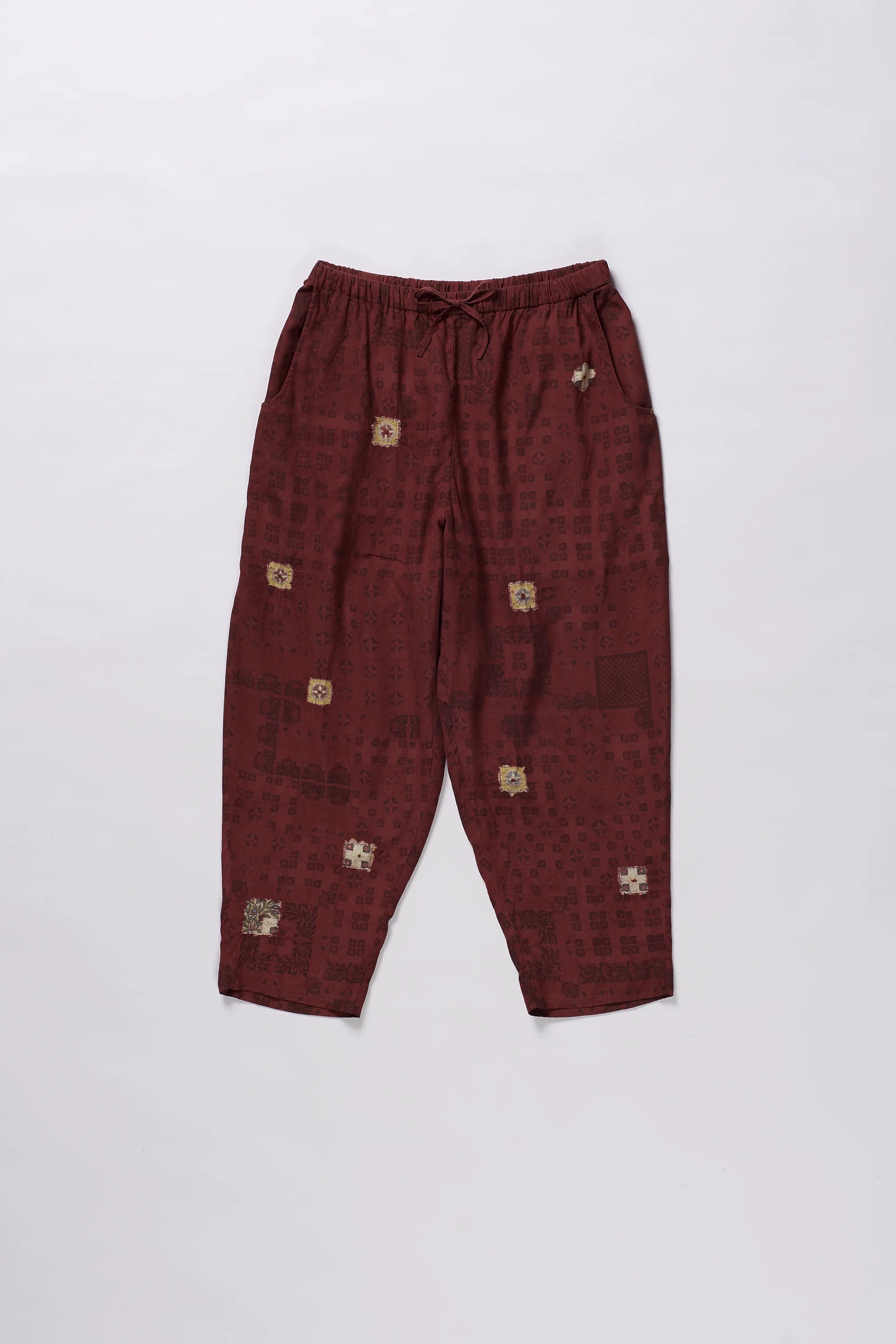 Chettinad Inspired Silk Shibori Pant