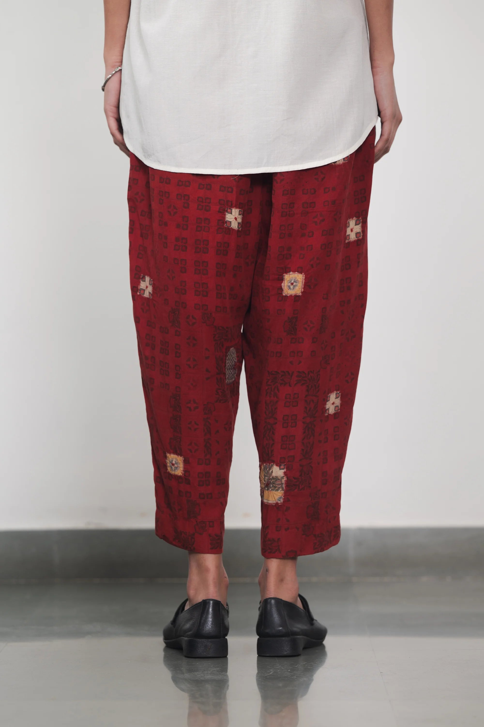 Chettinad Inspired Silk Shibori Pant