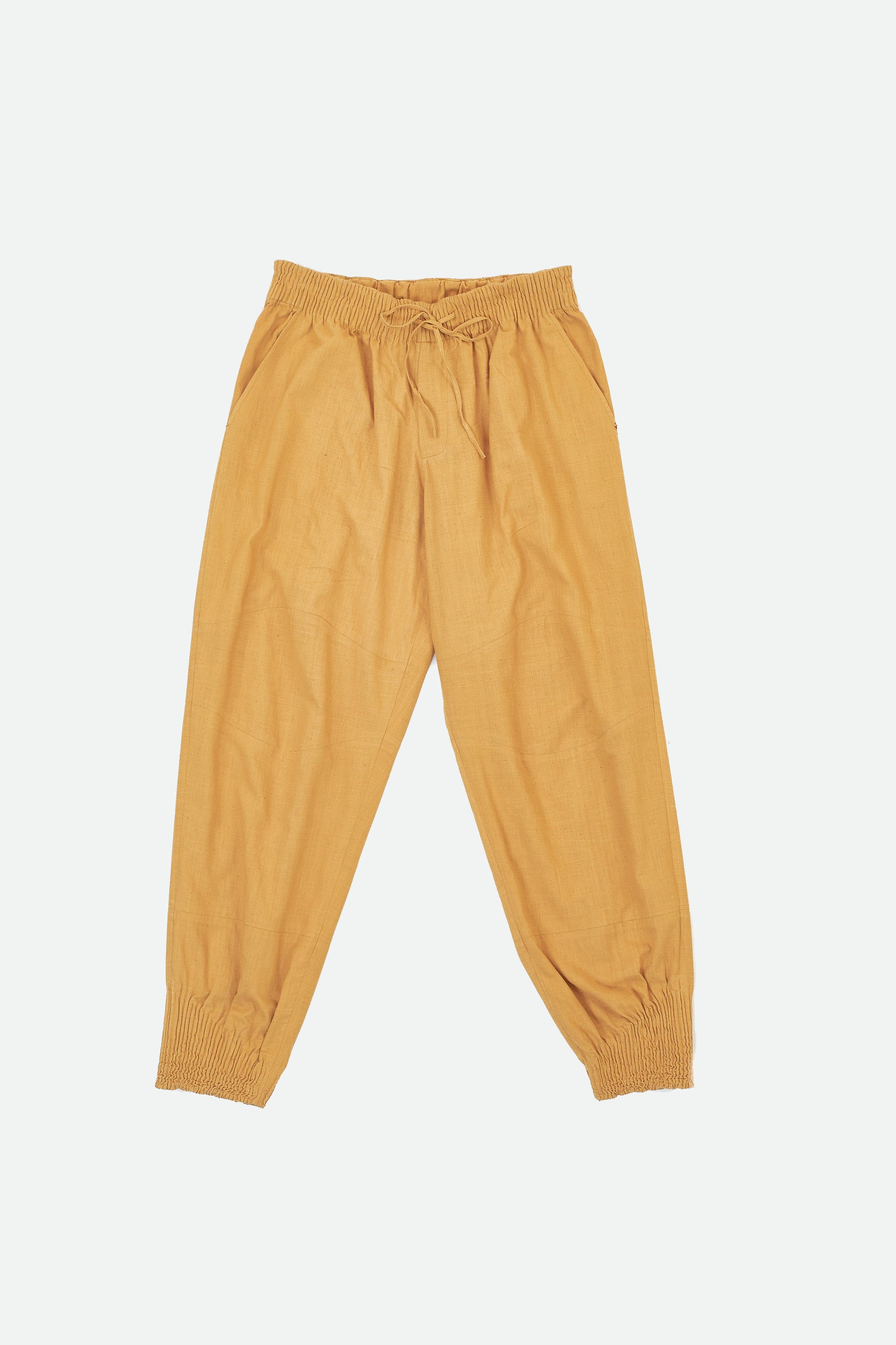 MUSTARD YELLOW ORGANIC COTTON JOGGERS