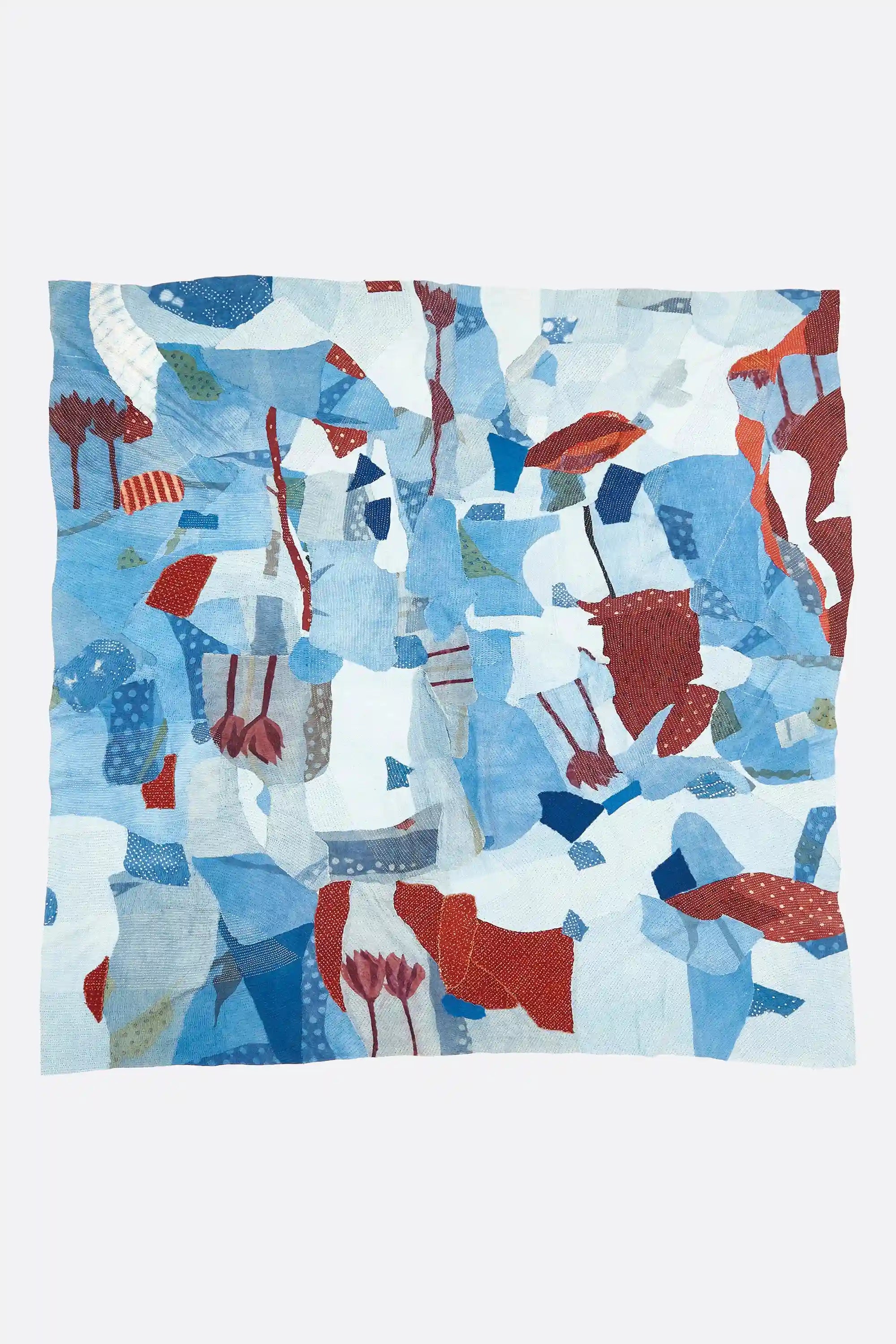 Indigo Embroidered Quilt