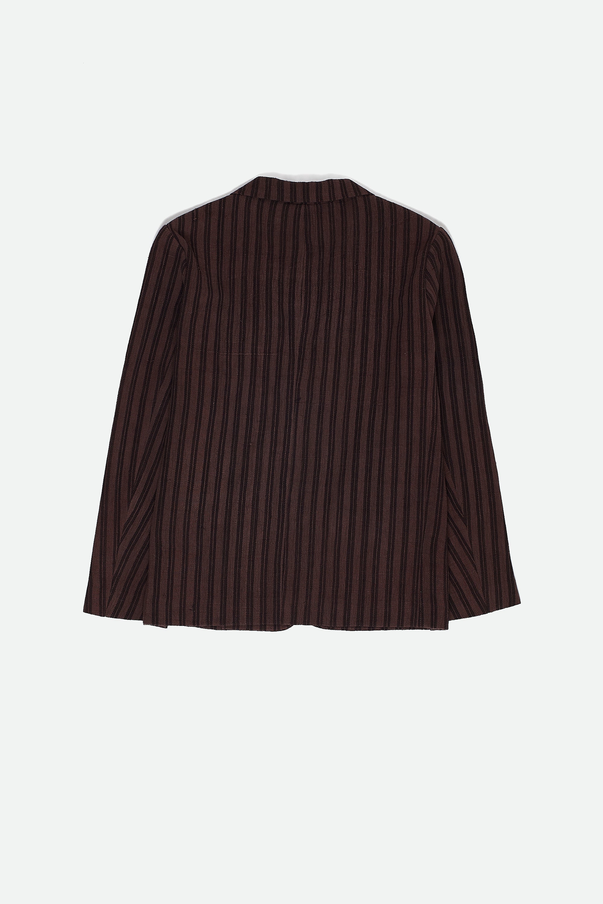 BURNT UMBER YARN DYED COTTON JACKET