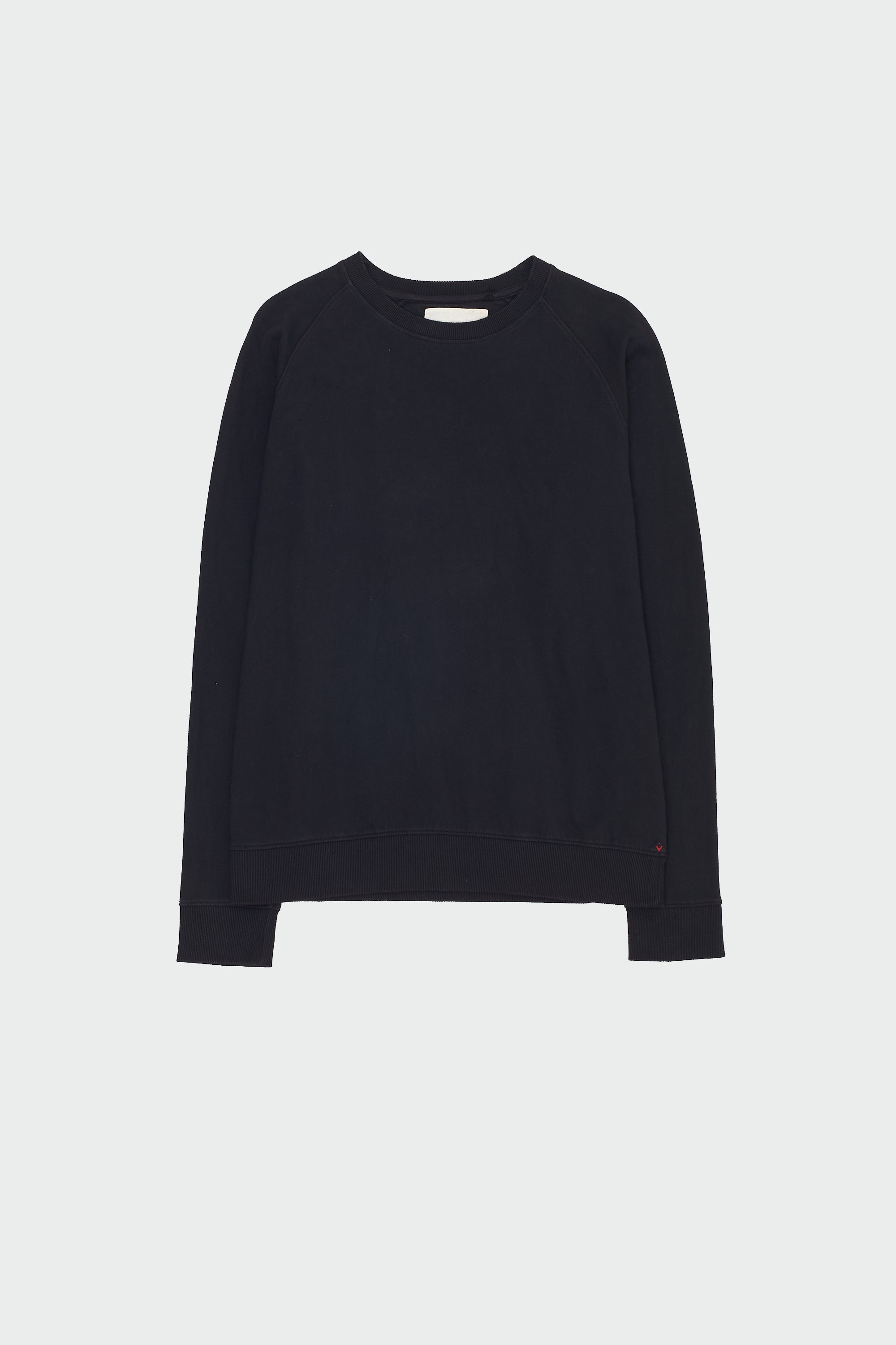 BLACK ORGANIC COTTON SWEATSHIRT