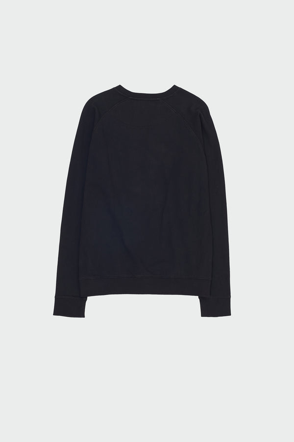 BLACK ORGANIC COTTON SWEATSHIRT