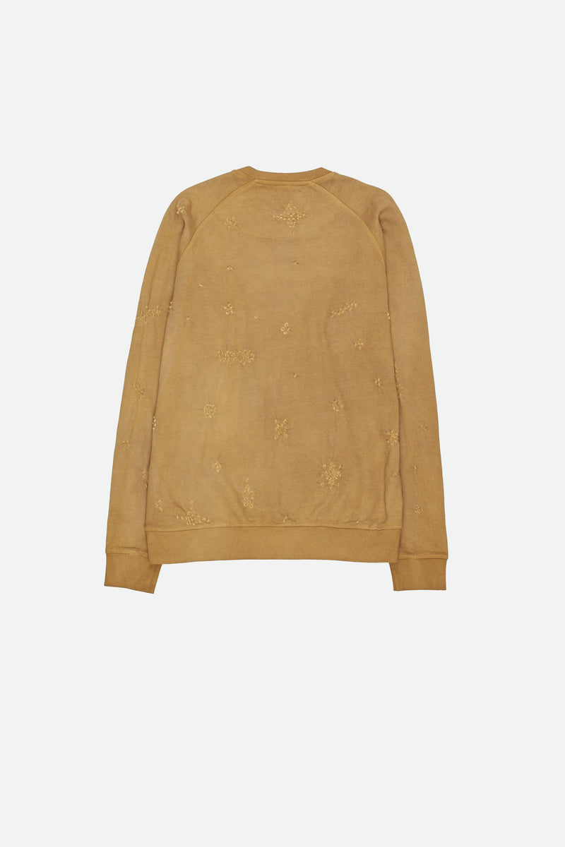 FLAXEN YELLOW BANDHANI COTTON SWEATSHIRT