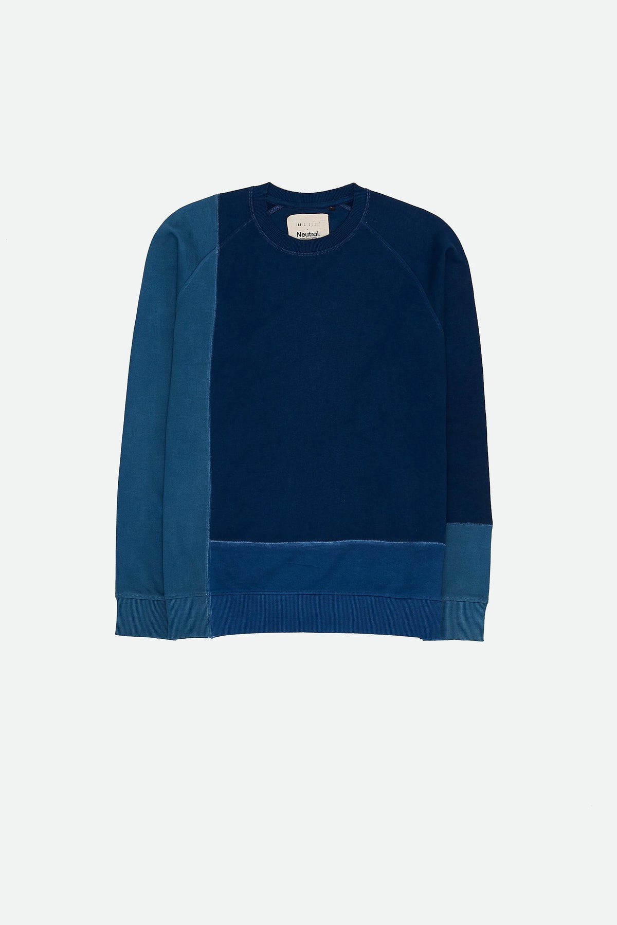 Shades of Indigo Patchwork Sweatshirt