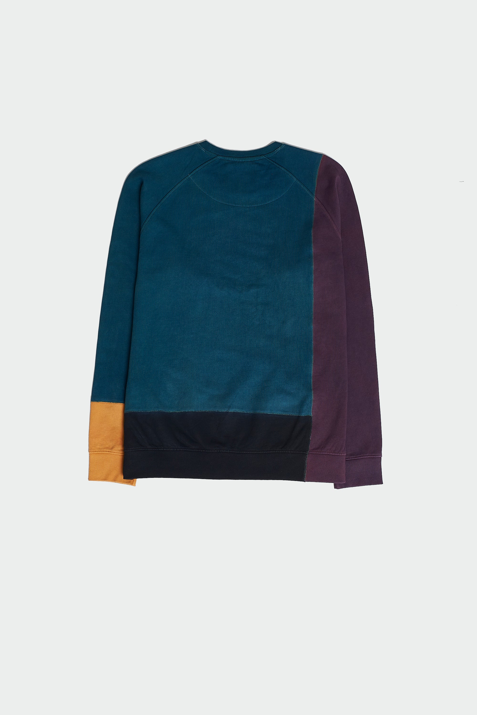 MULTI COLOUR PATCHWORK COTTON SWEATSHIRT